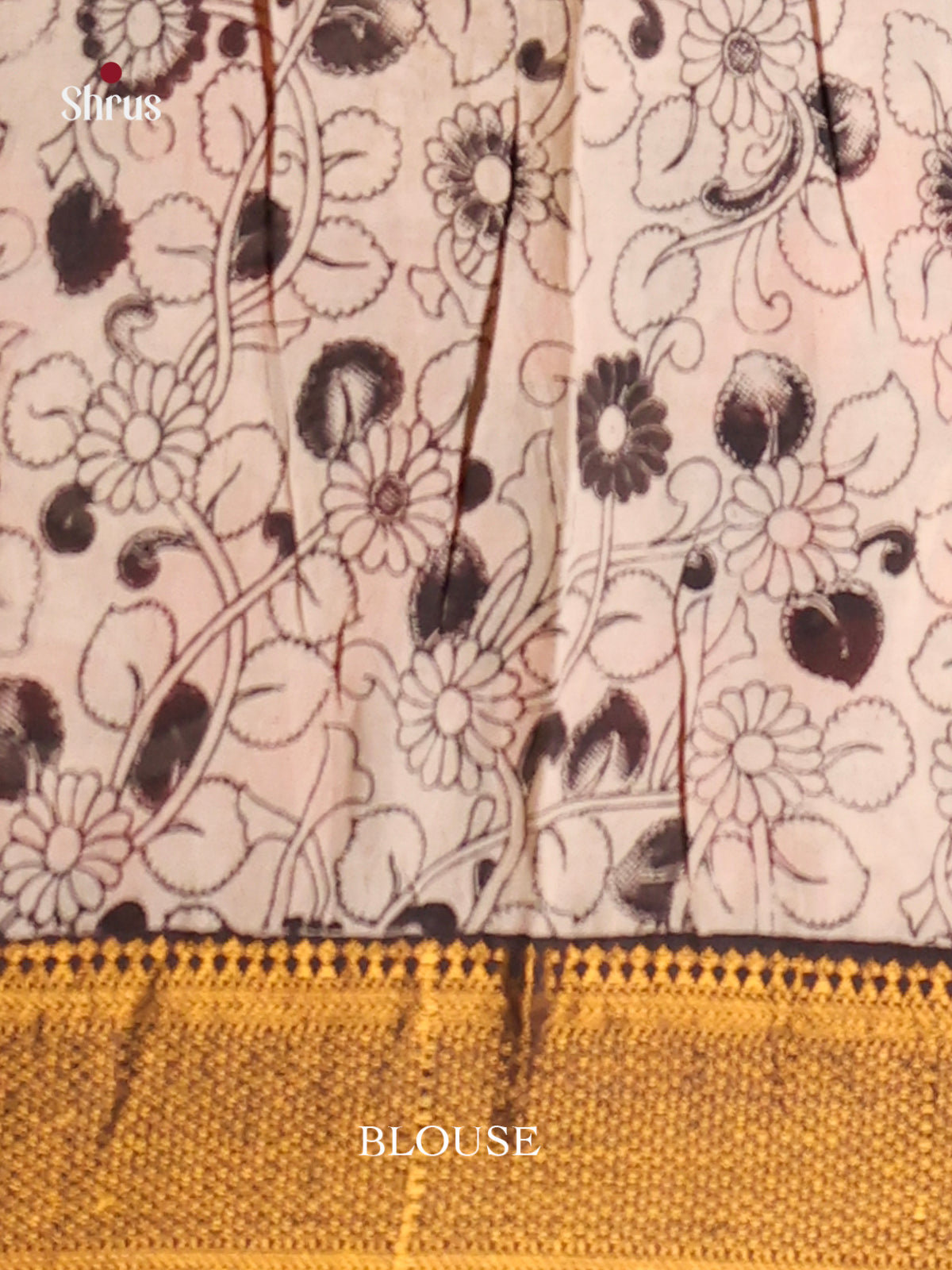 Black & White - chennur-kalamkari Saree