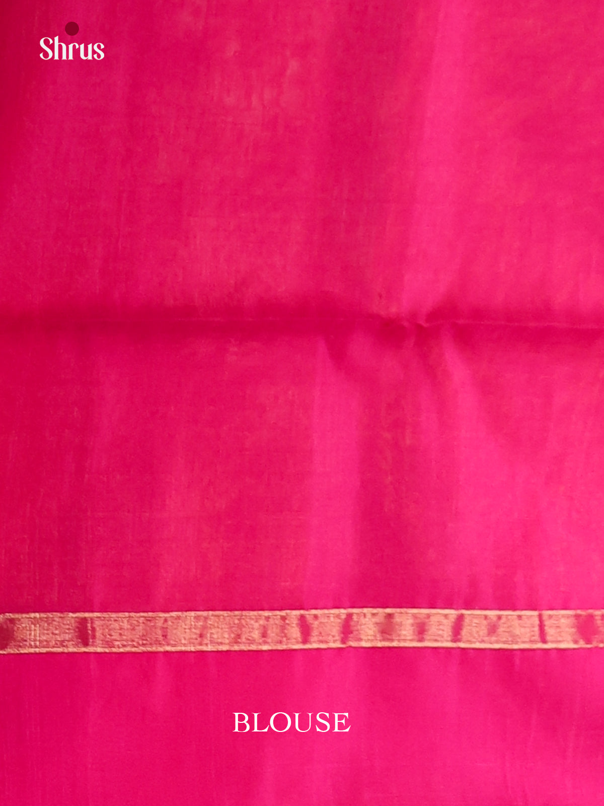 Peachish Pink & Pink - Silk Cotton Saree - Shop on Shrus.com