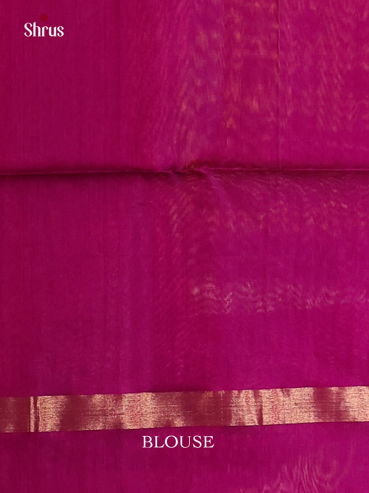 Chic Pink Silk Cotton Saree With Stripes Pattern & Purple Brocade PAllu 2