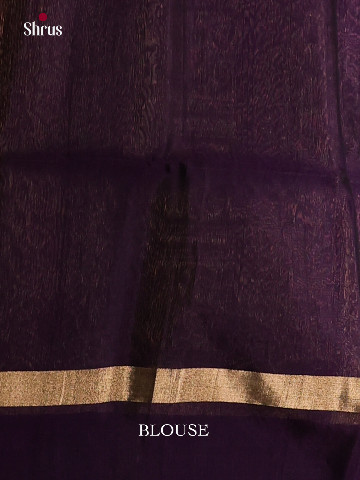Elegant Grey Silk Cotton Saree With Stripes Pattern & Violet Brocade PAllu - Shop on Shrus.com