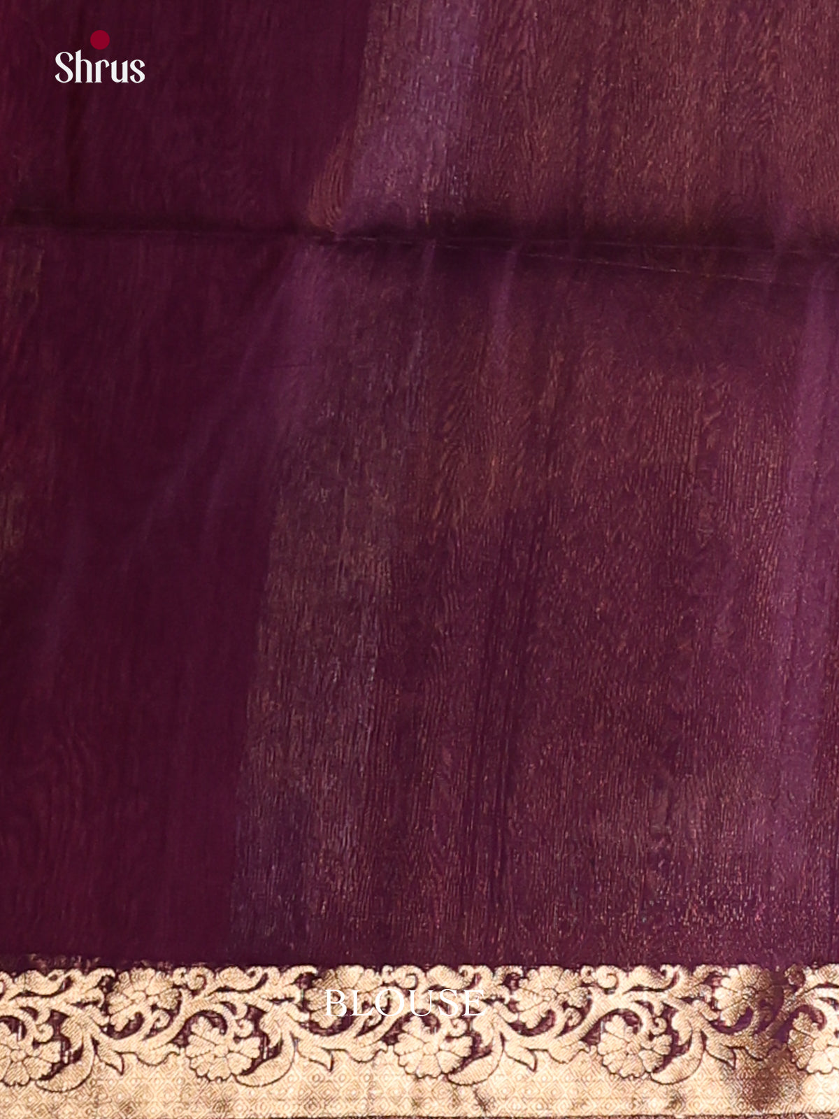Brown & Violet - Silk Cotton Saree