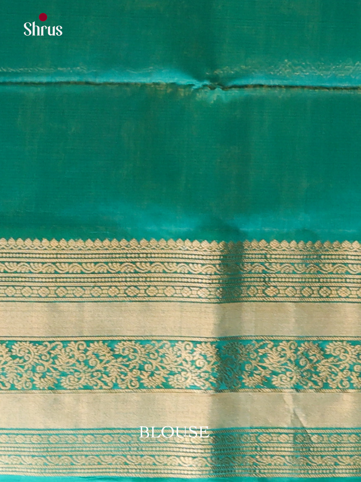 Green & Teal - Silk Cotton Saree - Shop on Shrus.com