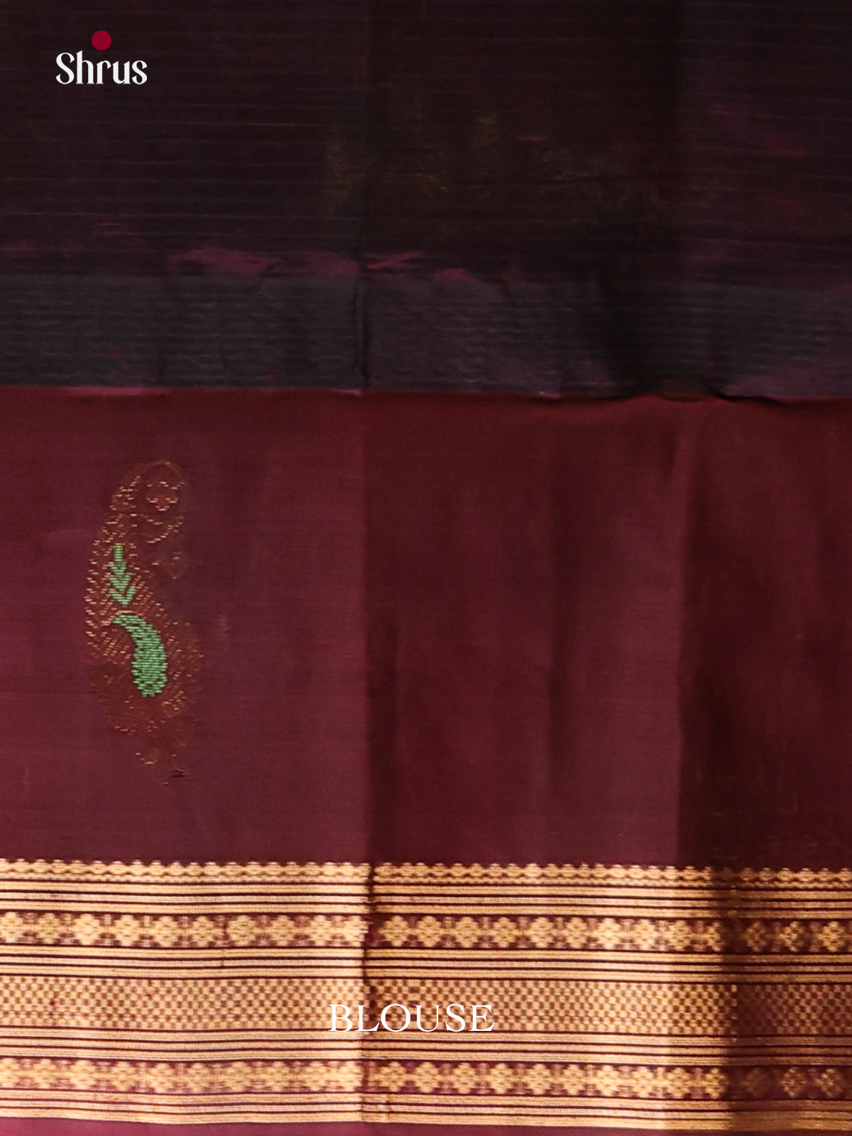 Chic Cream Silk Cotton Saree With Zari Checks & Brown Korvai Zari Border