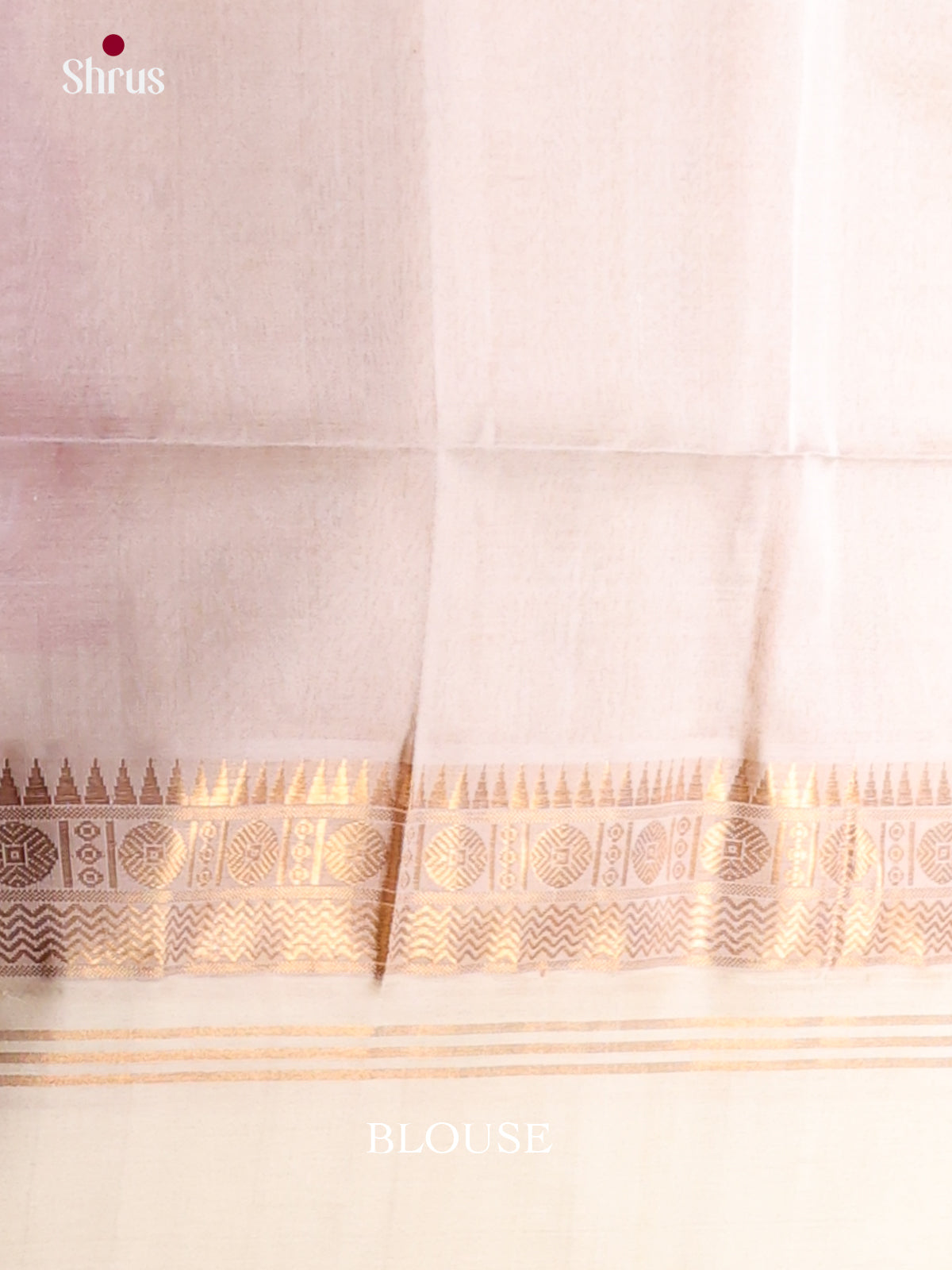 Red & Cream Silk Cotton Korvai-kattams Saree - Shop on Shrus.com