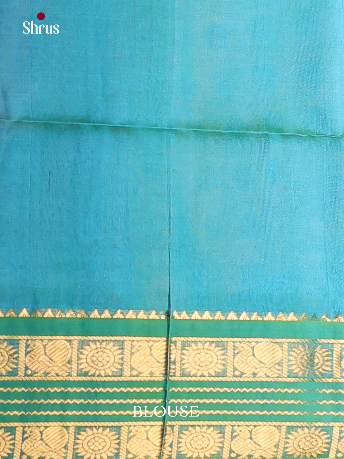 Timeless Cream Silk Cotton Saree With Zari Kattams & Teal Korvai Rettaipet Border 2