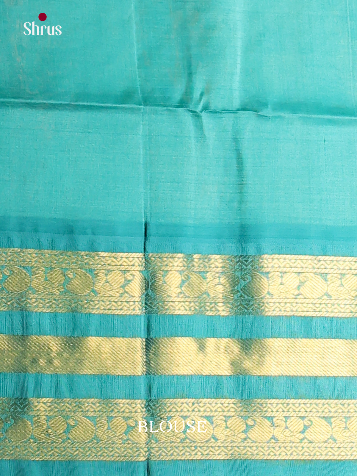 Exquisite Blue Silk Cotton Saree With Checks & Teal Korvai Zari Border - Shop on Shrus.com