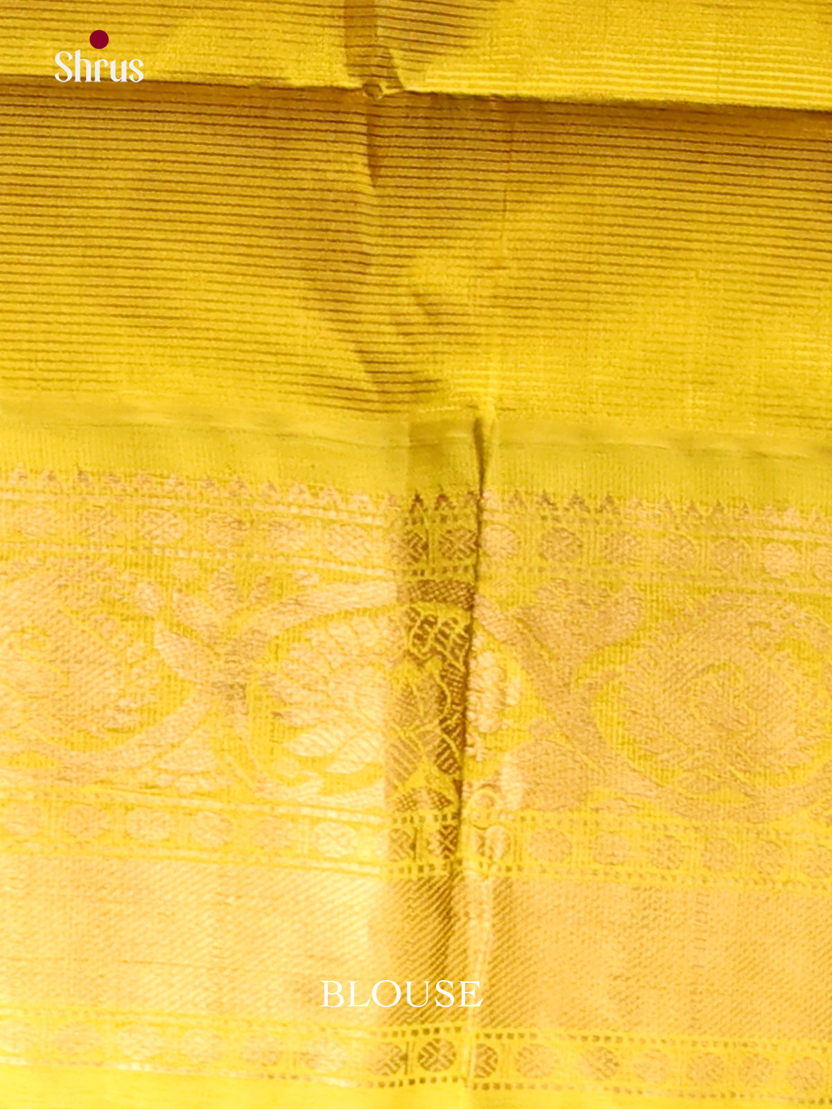 Peach & Yellow Silk Cotton Korvai-Big border Saree - Shop on Shrus.com