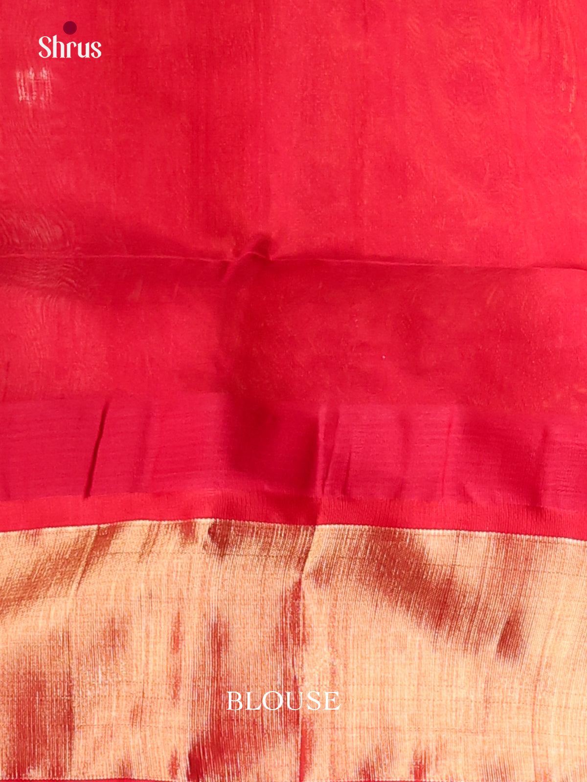 Cream & Red Silk Cotton Temple-border Saree