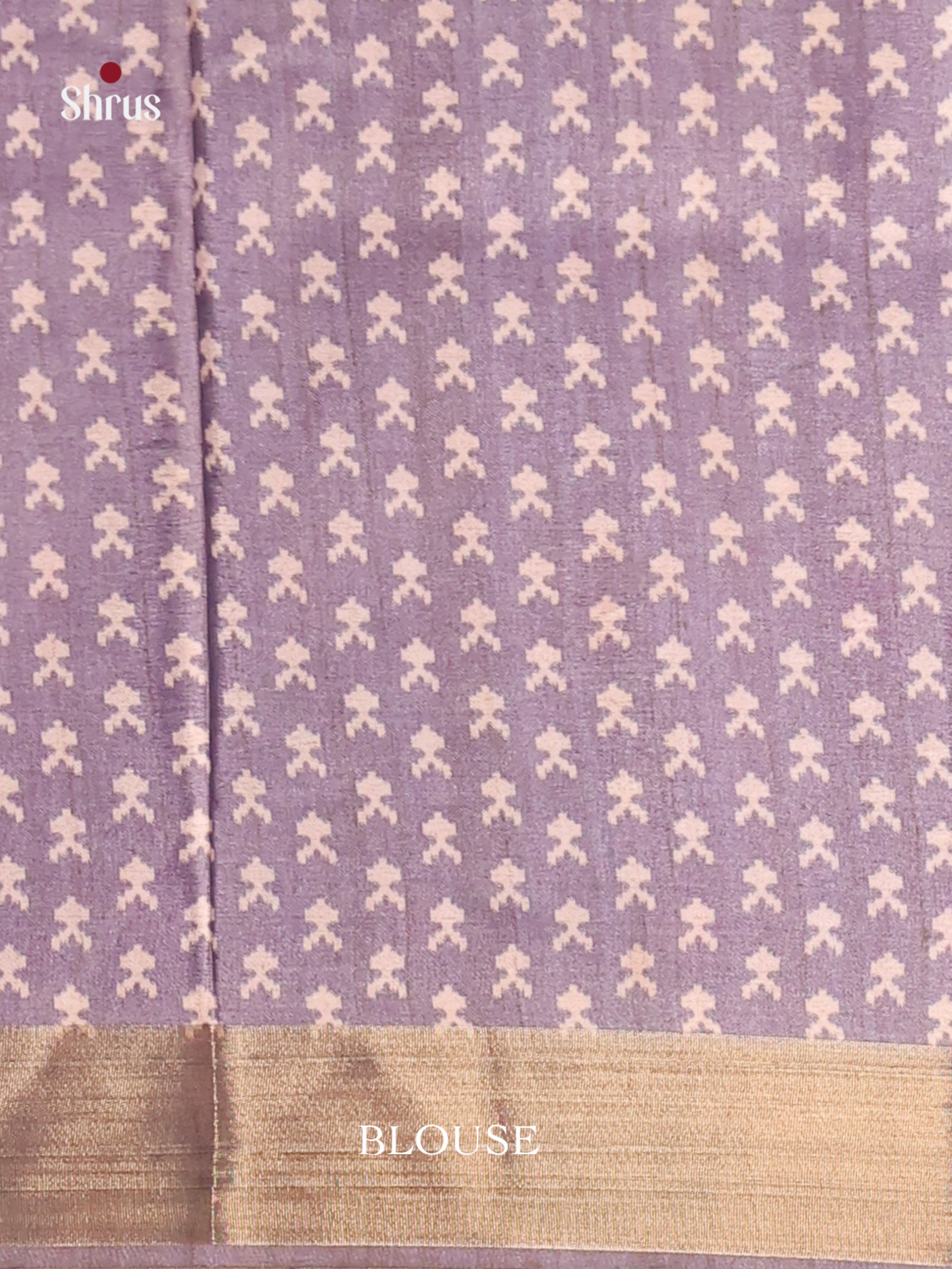Light Blue & Lavender - Butter silk Saree