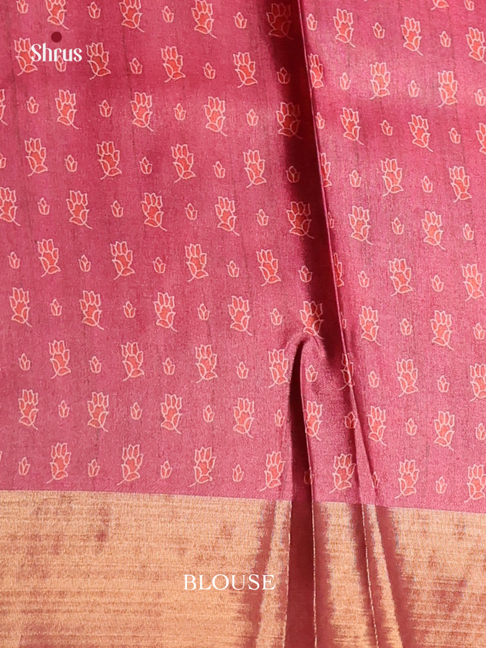 Maroon & Red - Butter silk Saree