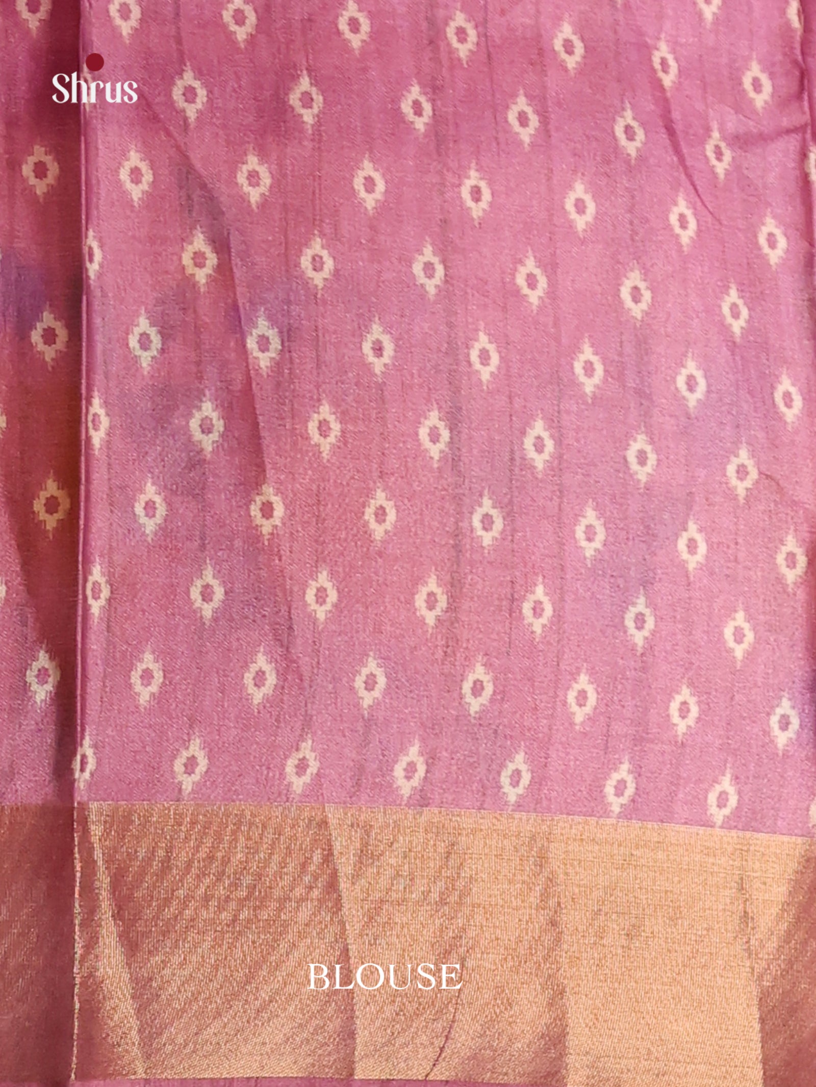 Lavender & Cream- Butter silk Saree
