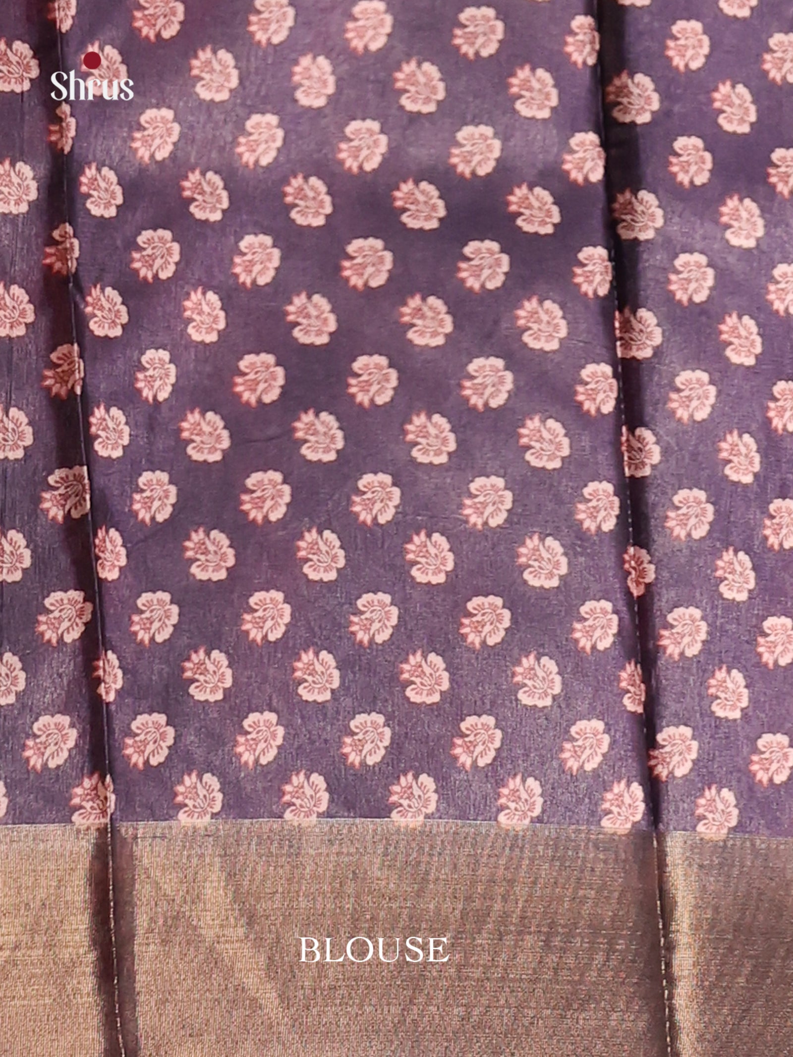 Dark Purple - Butter silk Saree