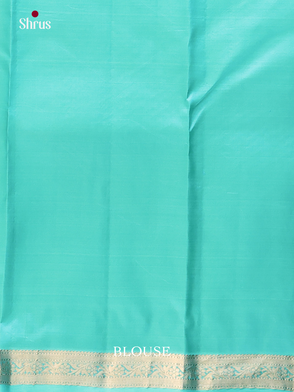 ice blue Kanchipuram Butta design Saree -2