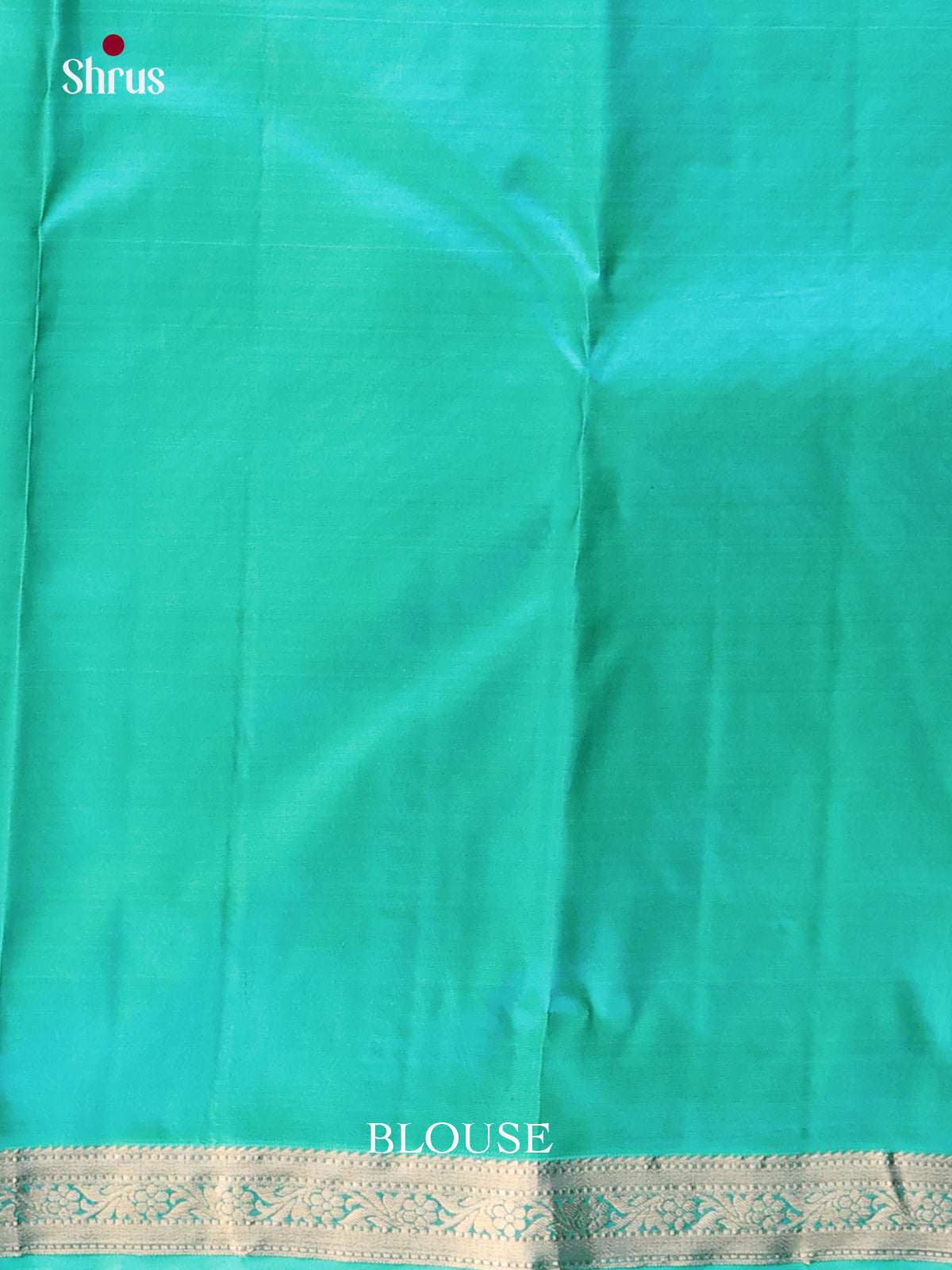 blue and teal green Kanchipuram Butta design Saree -2