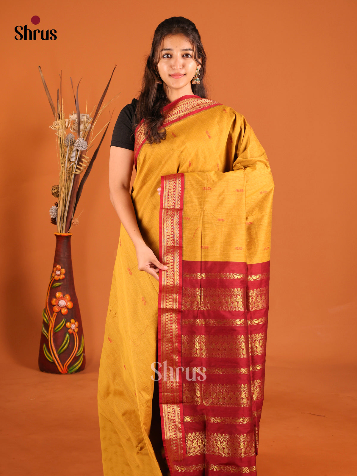 DIS04033 - Kalyani Cotton Saree - Shop on Shrus.com