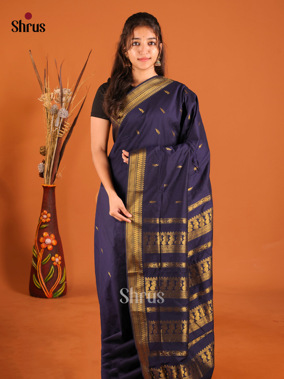 DIS04035 - Kalyani Cotton Saree - Shop on Shrus.com