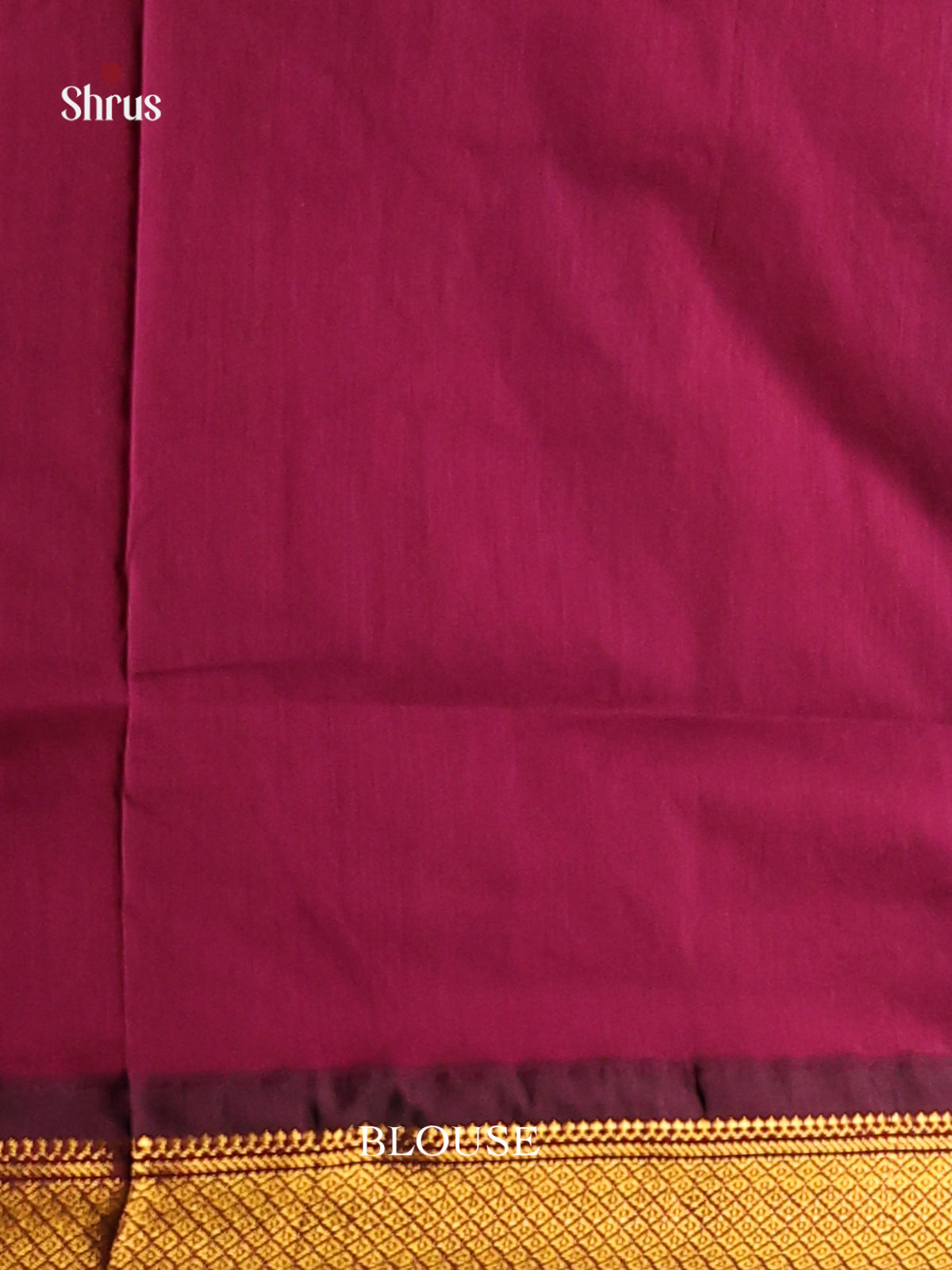 Blue & Maroon - Kalyani Cotton Saree