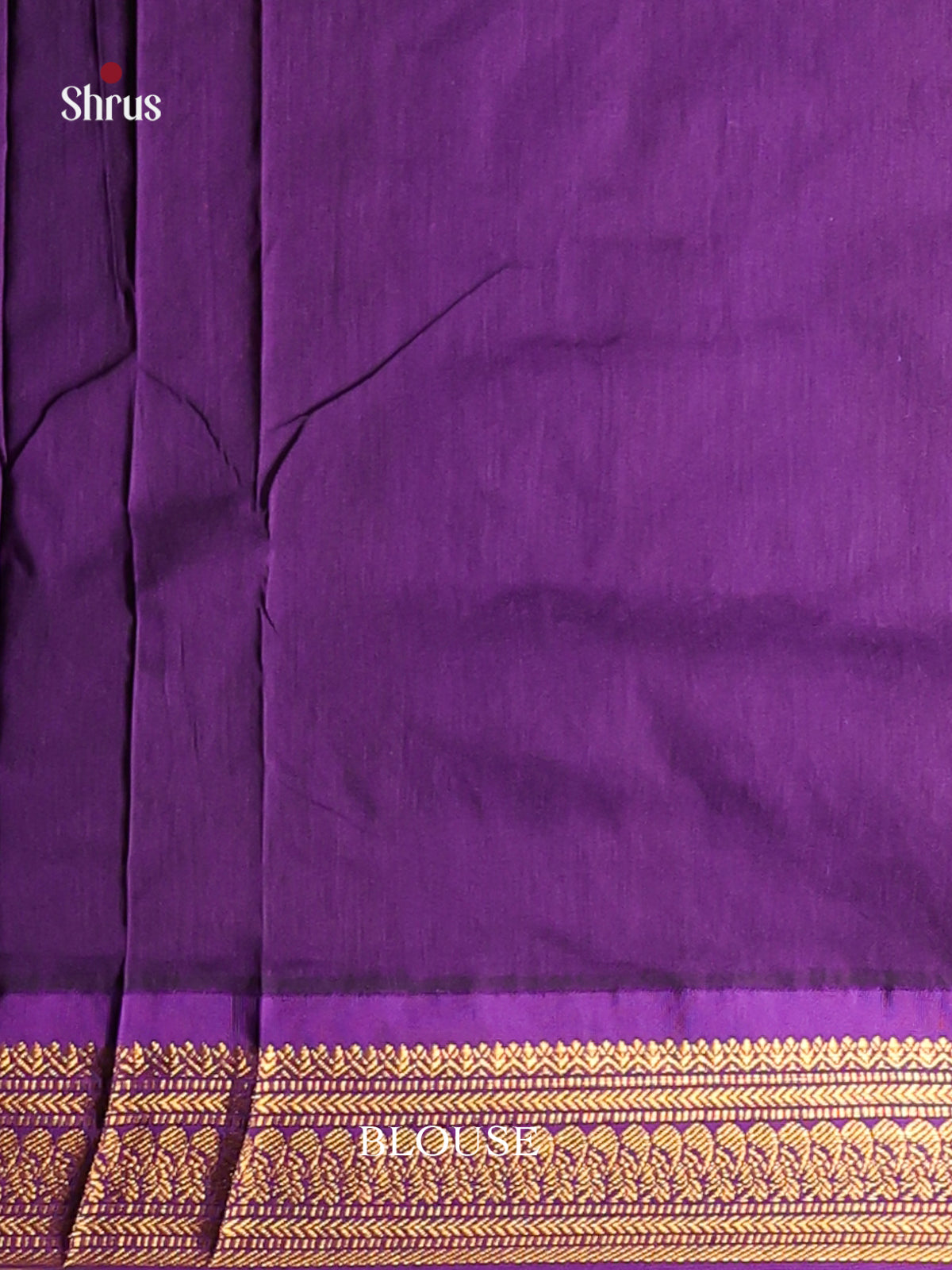 Brown & Violet - Kalyani Cotton Saree