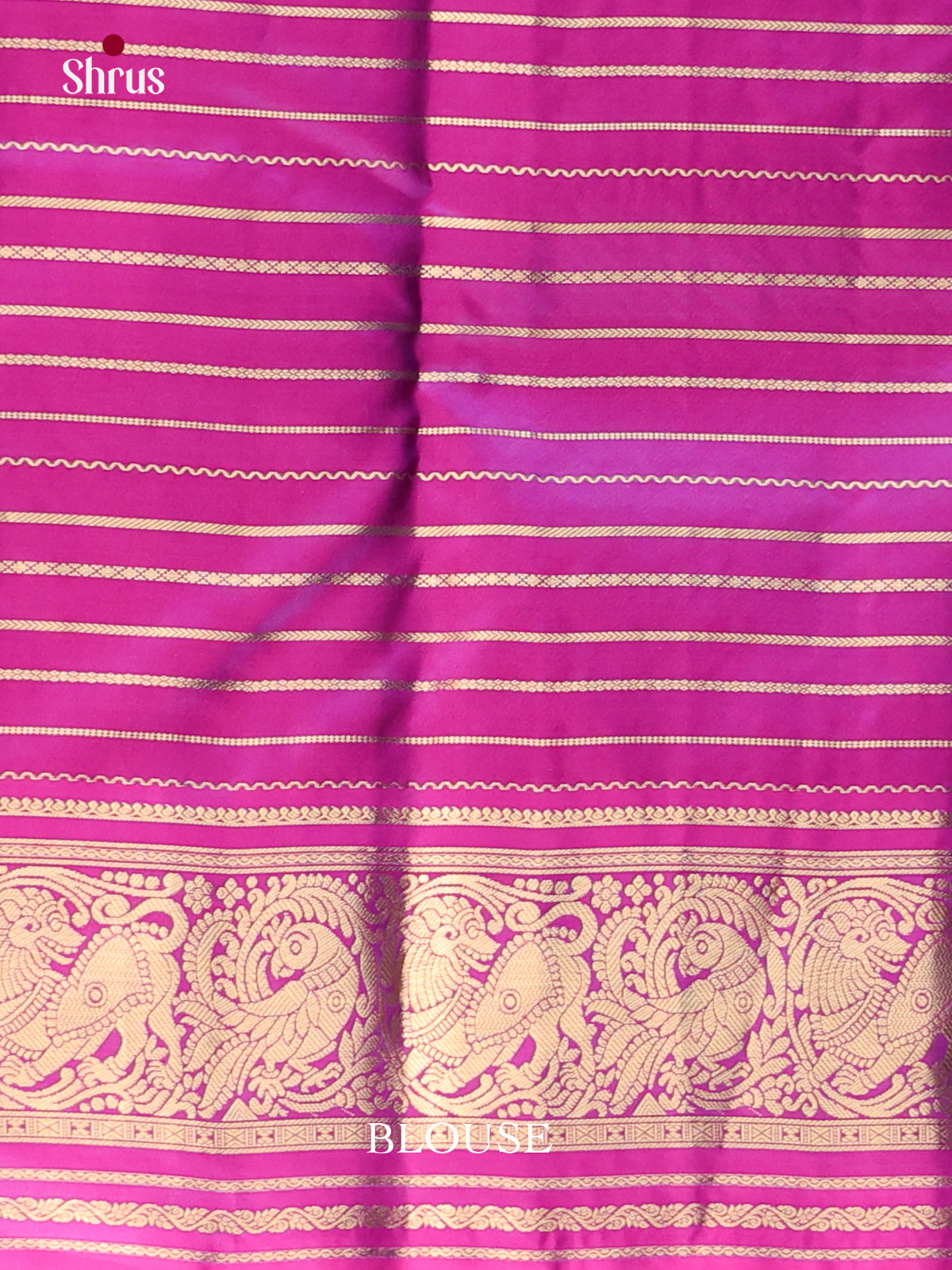 Green & Purple - Kanchipuram-halfpure Saree - Shop on Shrus.com