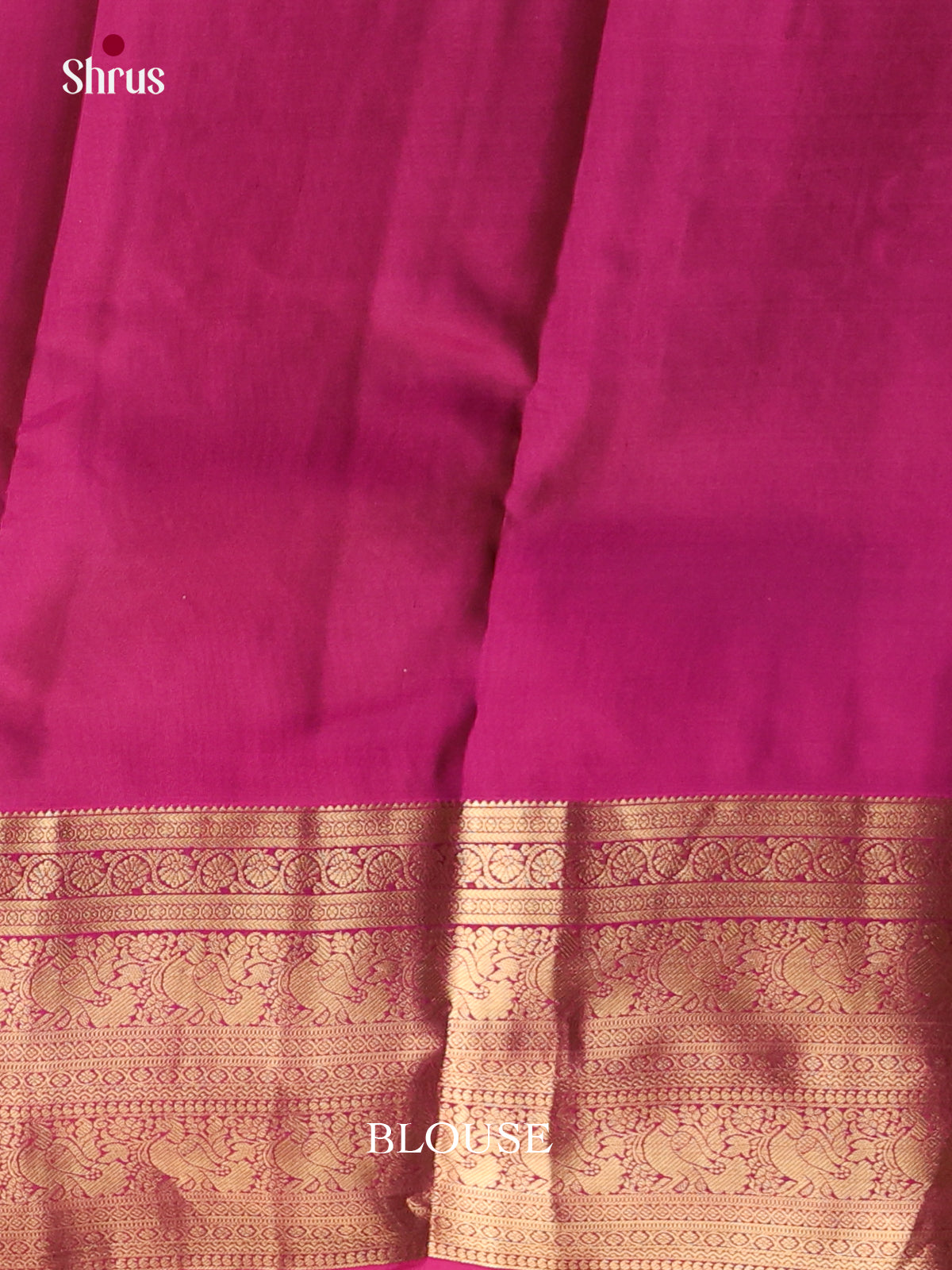 Mehandi & Purple - Kanchipuram-halfpure Saree - Shop on Shrus.com