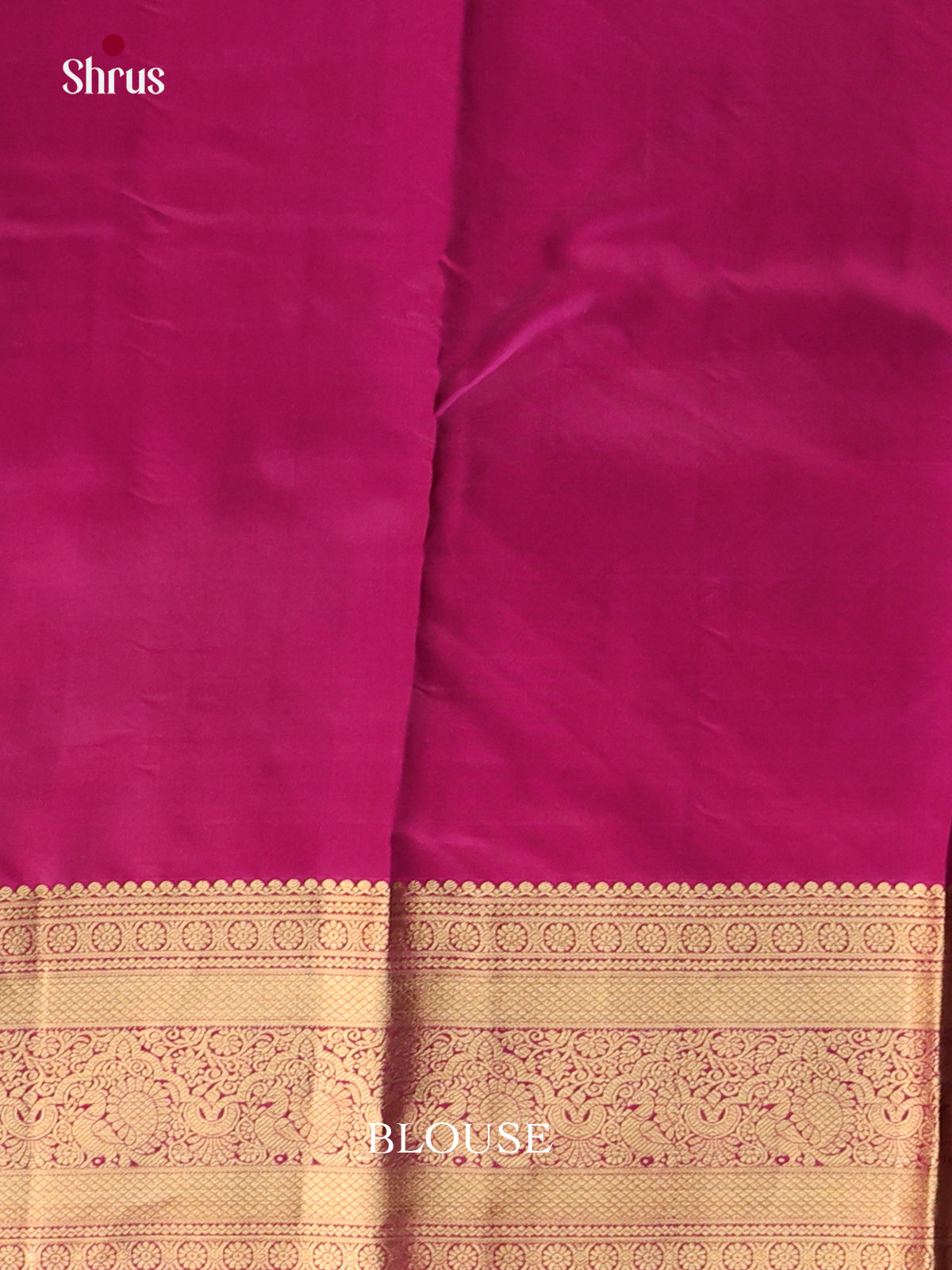 Mehandi & Purple - Kanchipuram-halfpure Saree - Shop on Shrus.com
