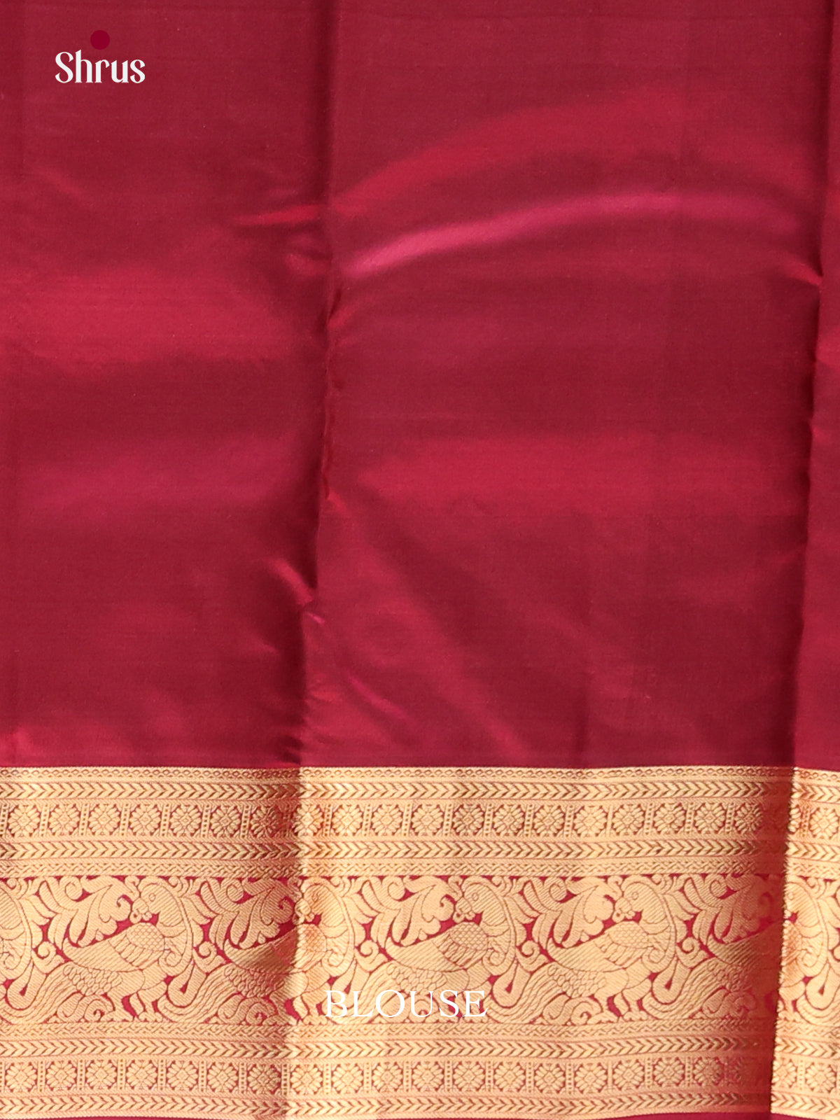 Orange & Maroon - Kanchipuram-halfpure Saree - Shop on Shrus.com