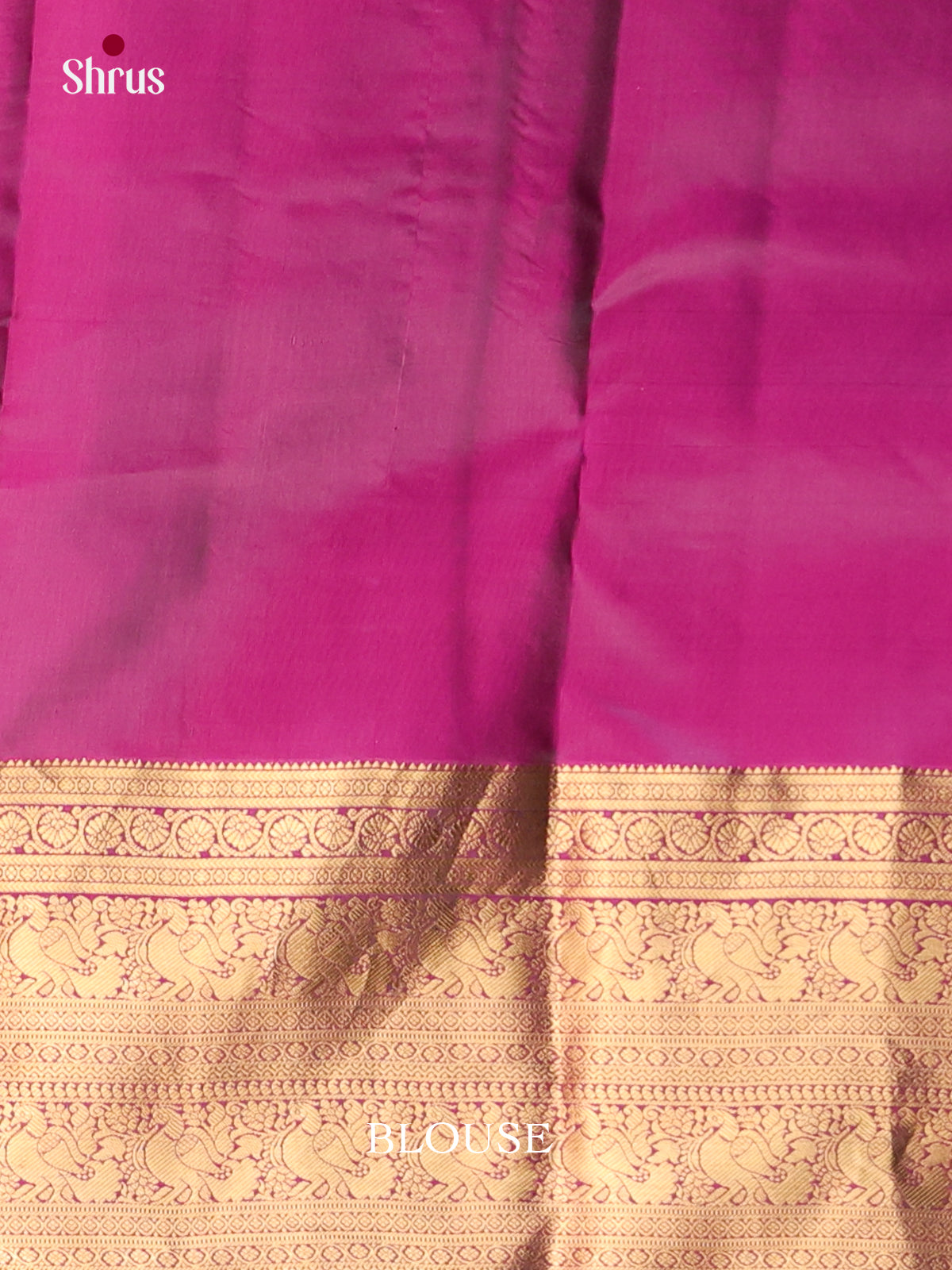 Dark Green & Purple - Kanchipuram-halfpure Saree