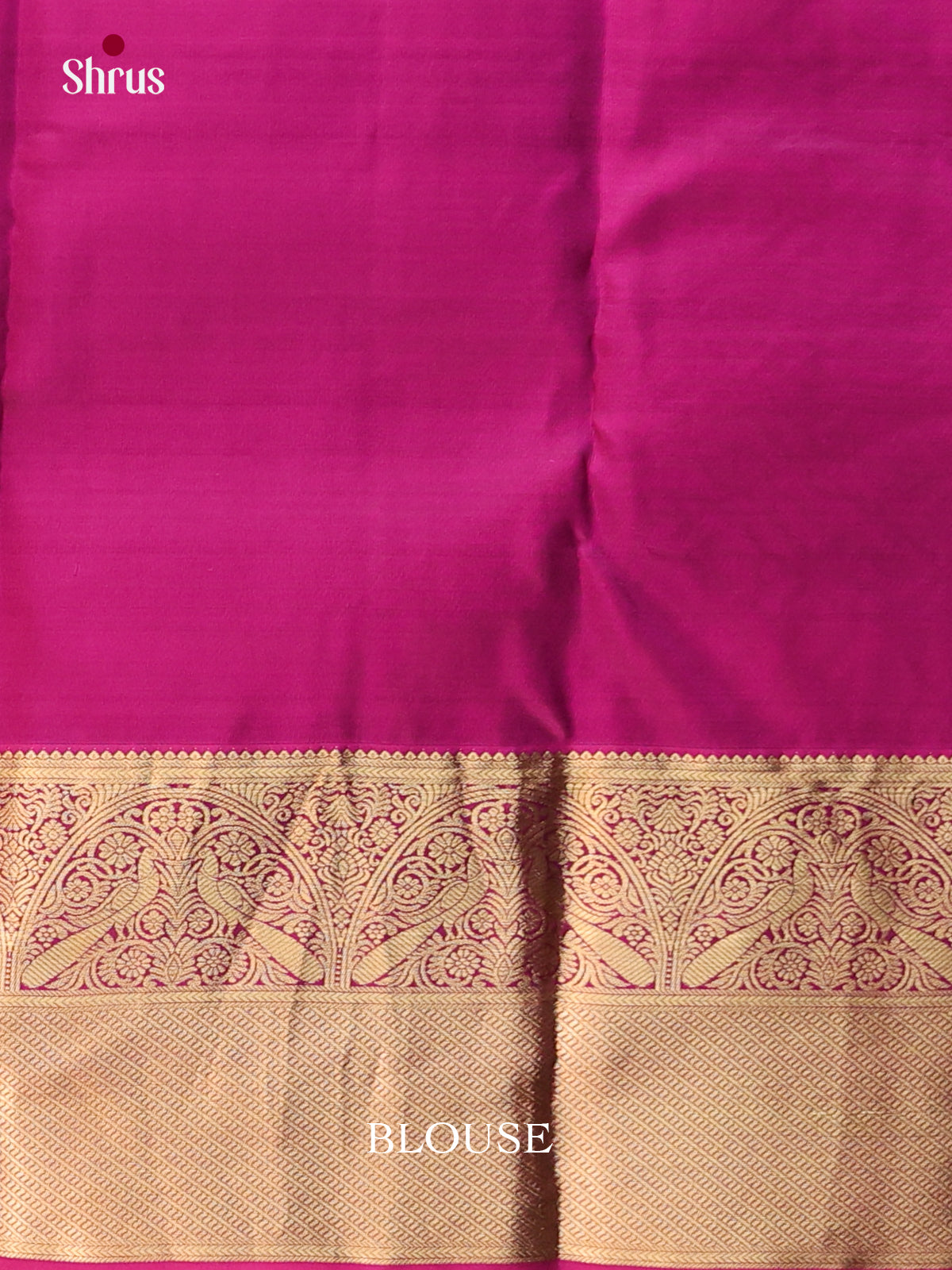 Mehandi Green & Purple - Kanchipuram-halfpure Saree - Shop on Shrus.com