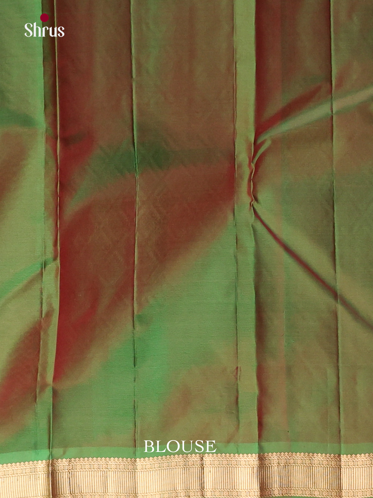 Baby pink and green Kanchipuram Butta design Saree -2