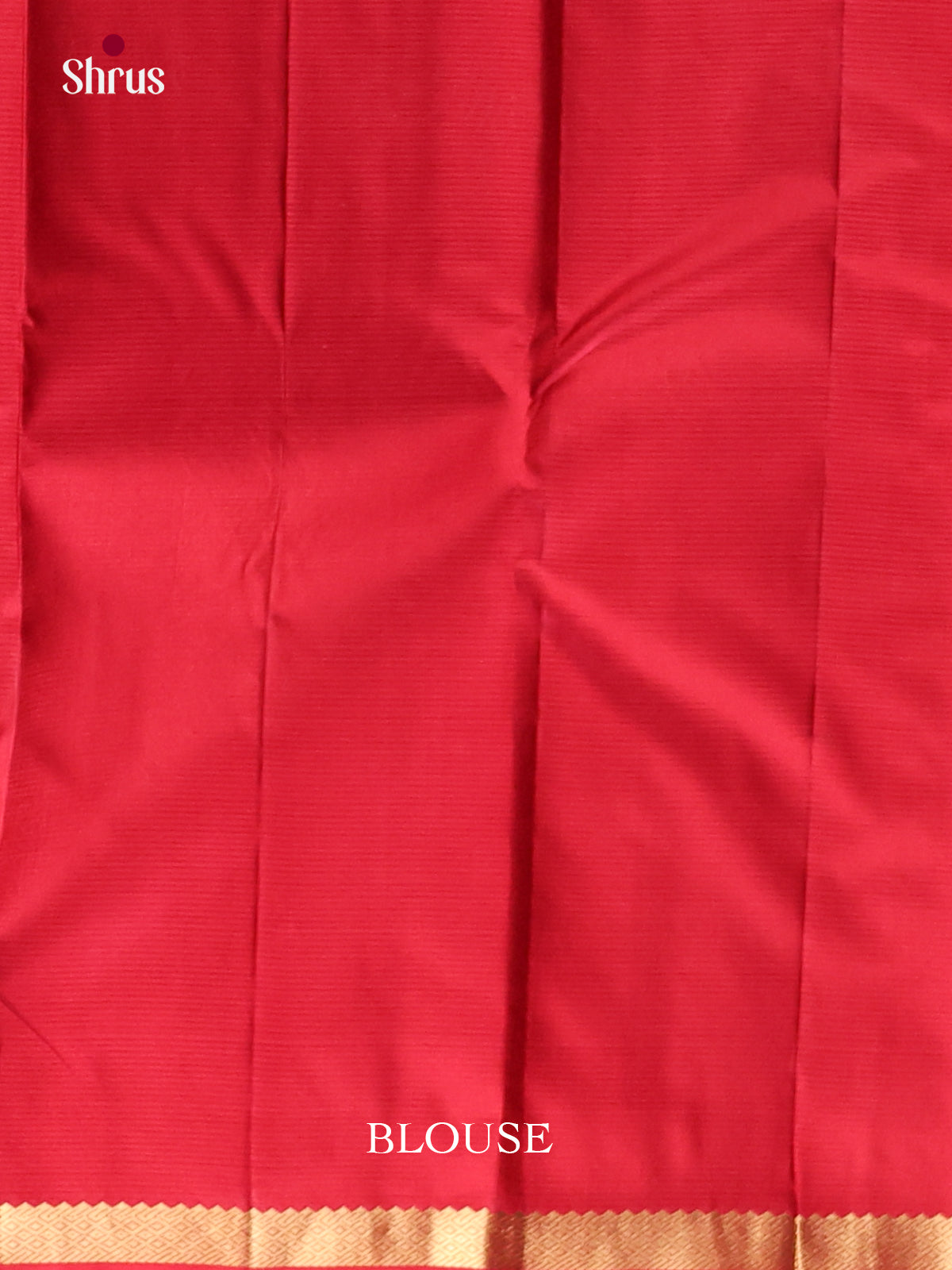 blue and red Kanchipuram Butta design Saree -2