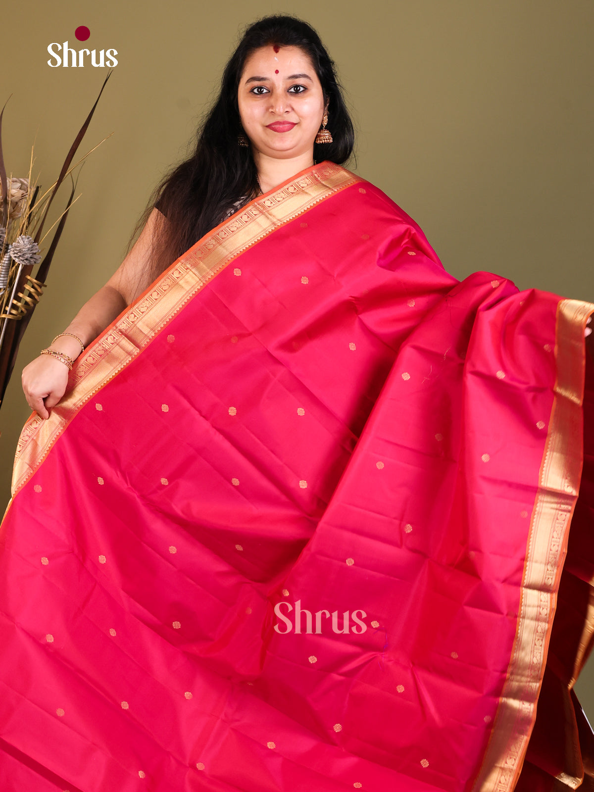 Kanchipuram Butta design Saree -1