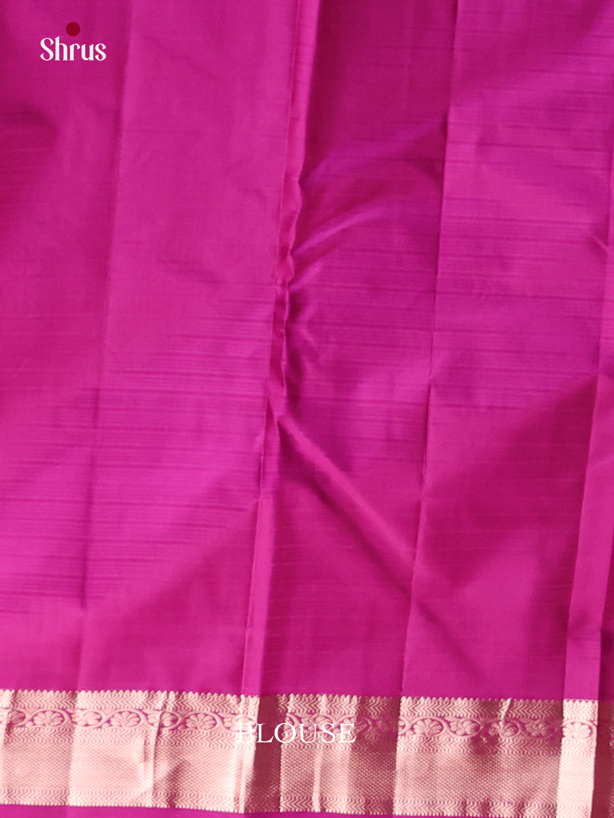 Majenta Kanchipuram Butta design Saree -2