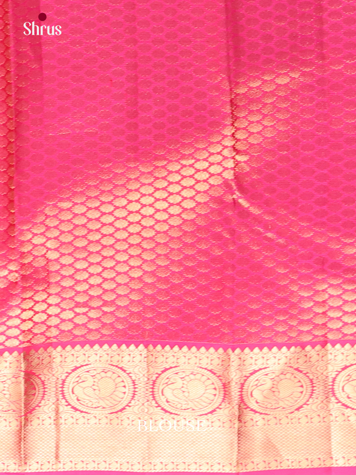beatiful pink and gold zari Kanchipuram silk Saree -2