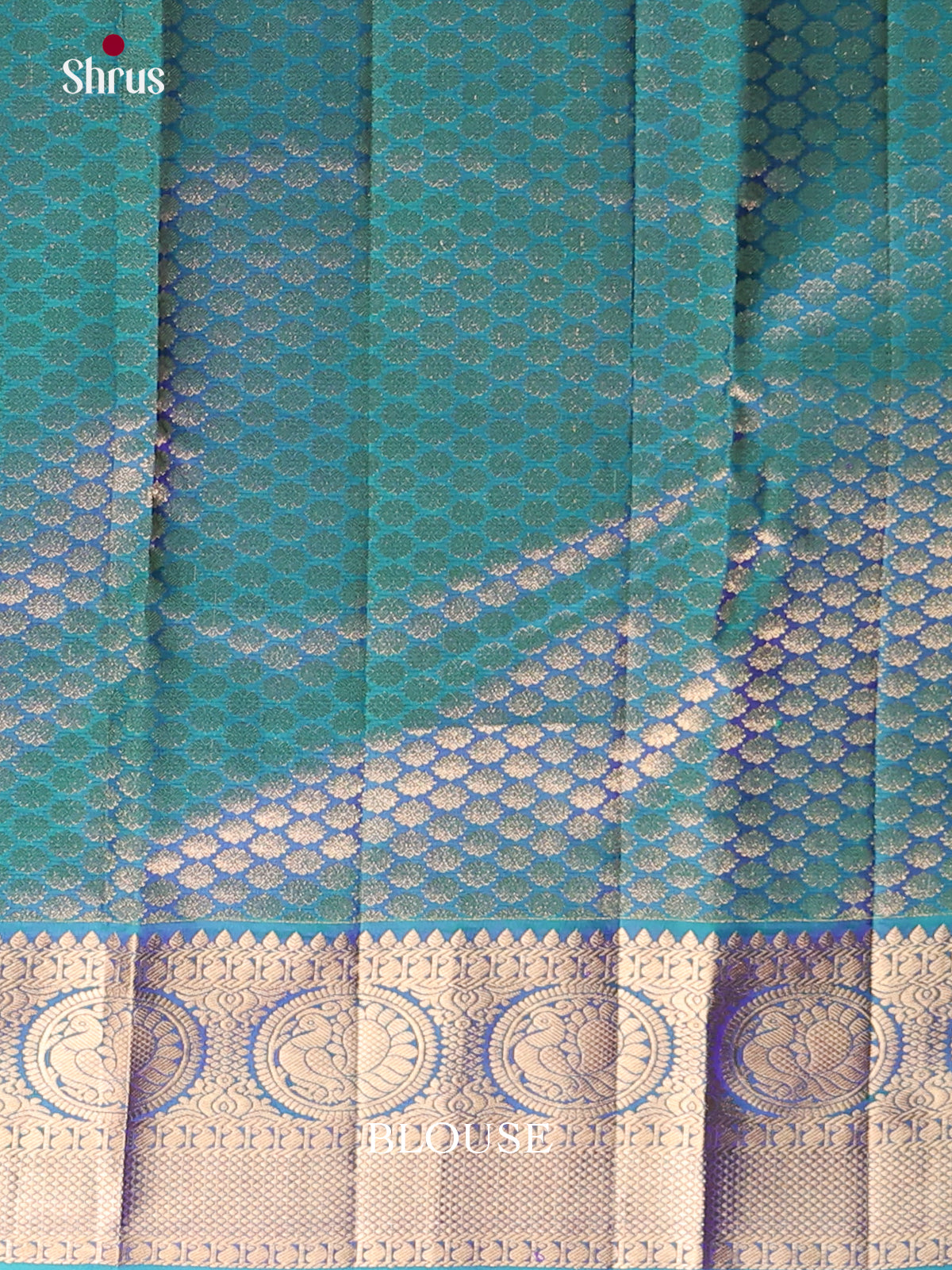 Blue with zari Kanchipuram silk (HR) Saree -2