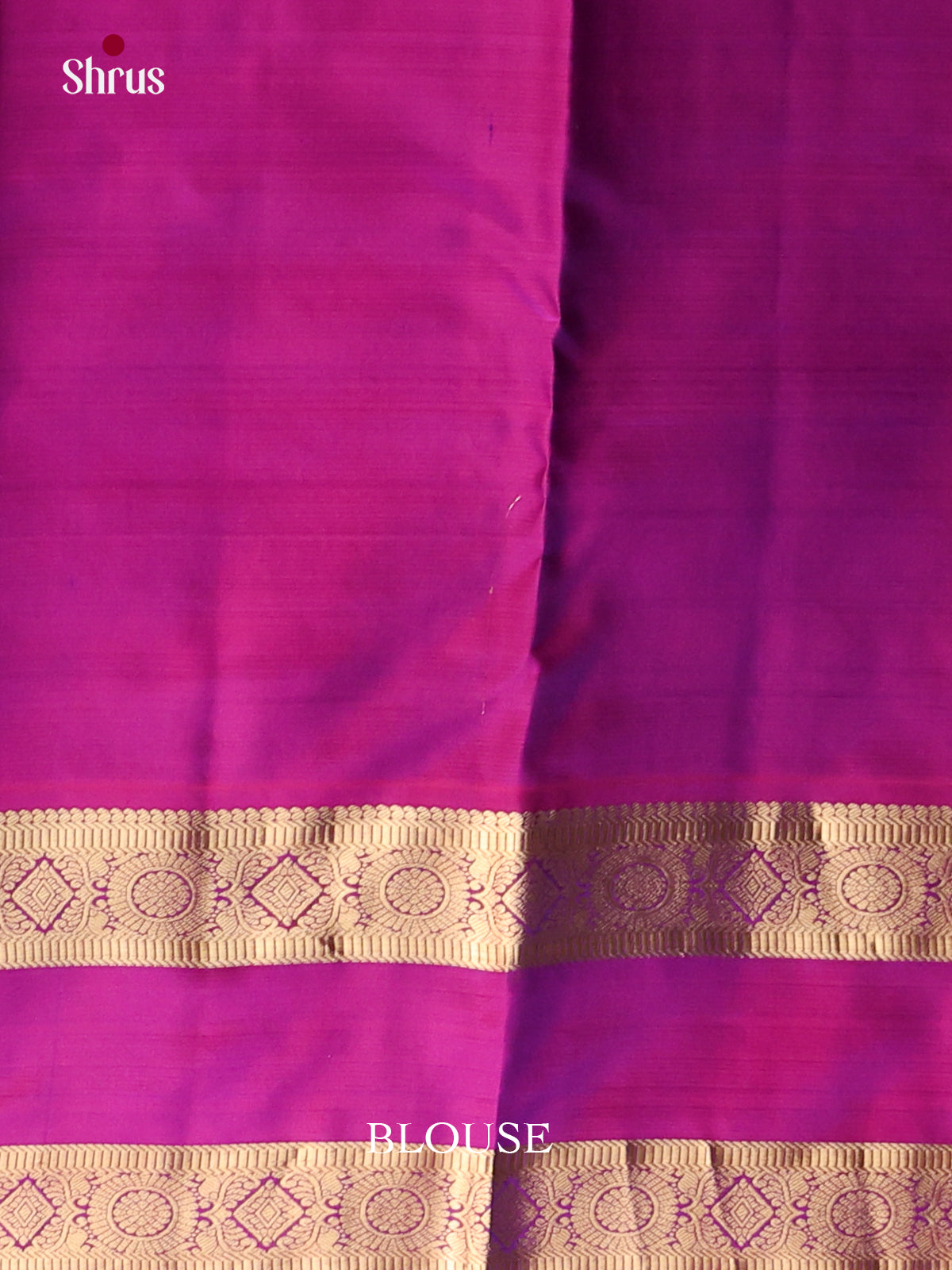 Blue and majanta purple Kanchipuram silk Saree -2