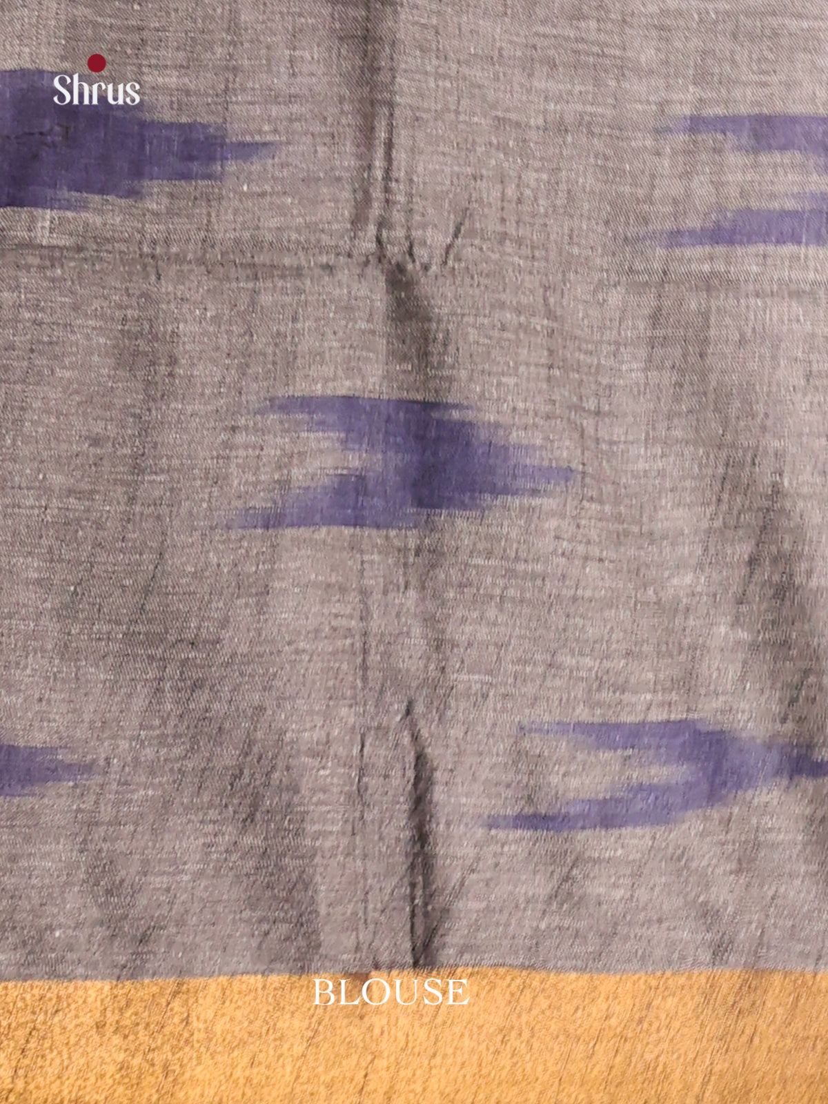 White & Grey - Semi Ikkat Saree