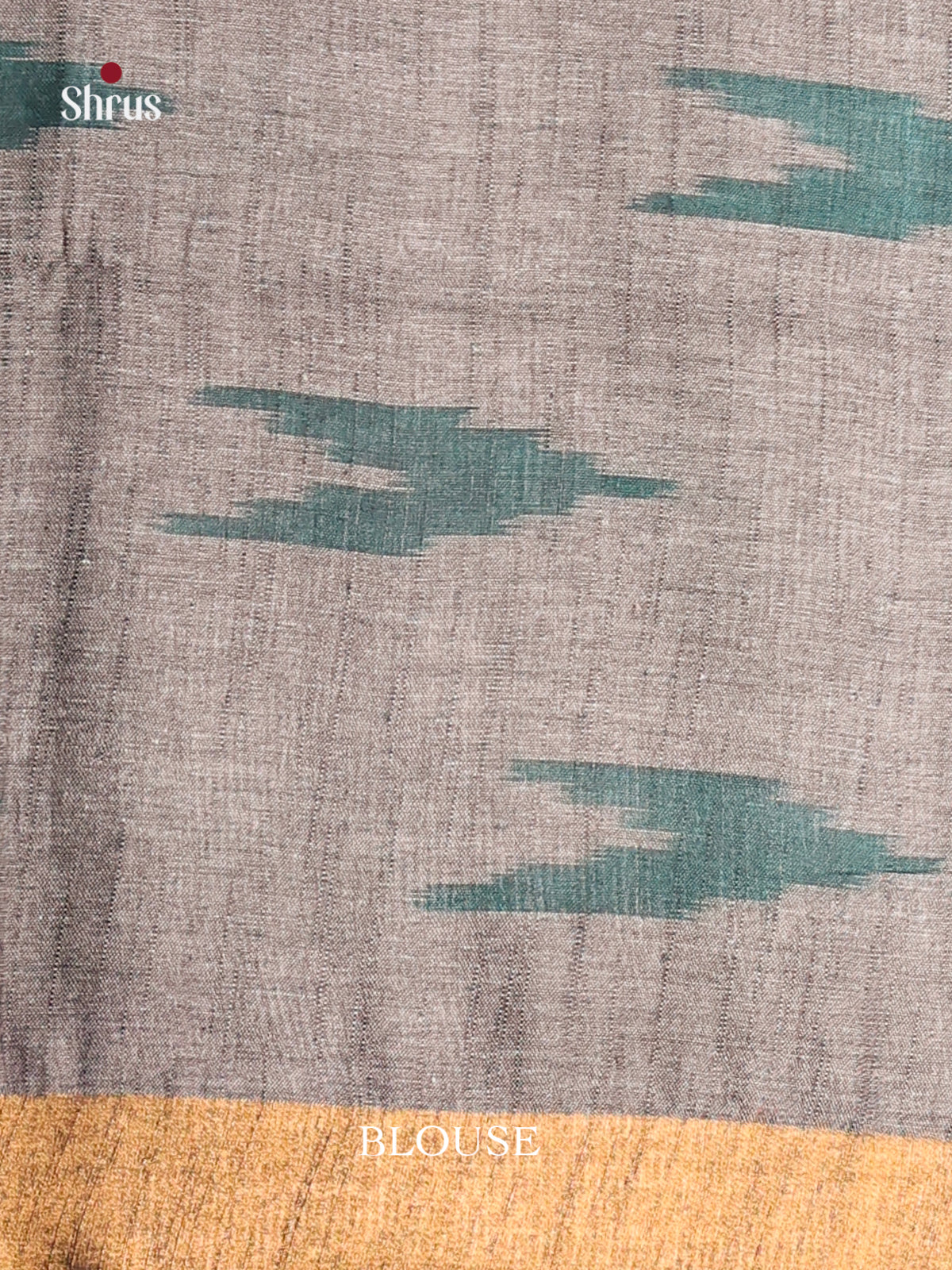 Pastel Blue & Grey- Semi Ikkat Saree