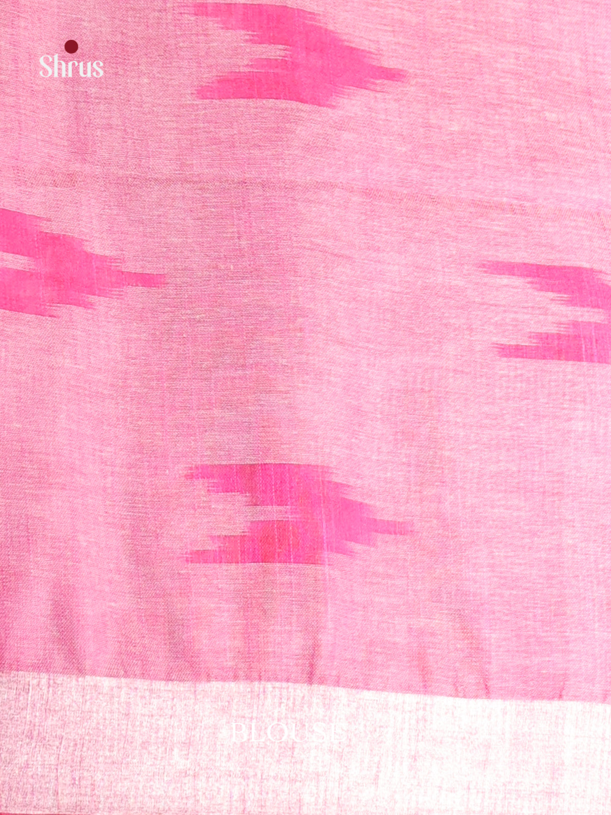 Pista Green & Pink - Semi Ikkat Saree