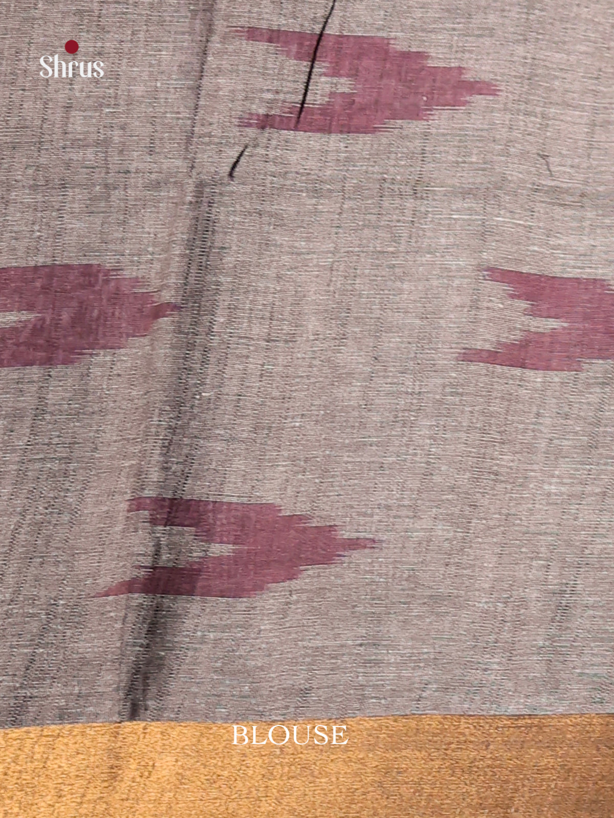 Pink & Grey- Semi Ikkat Saree