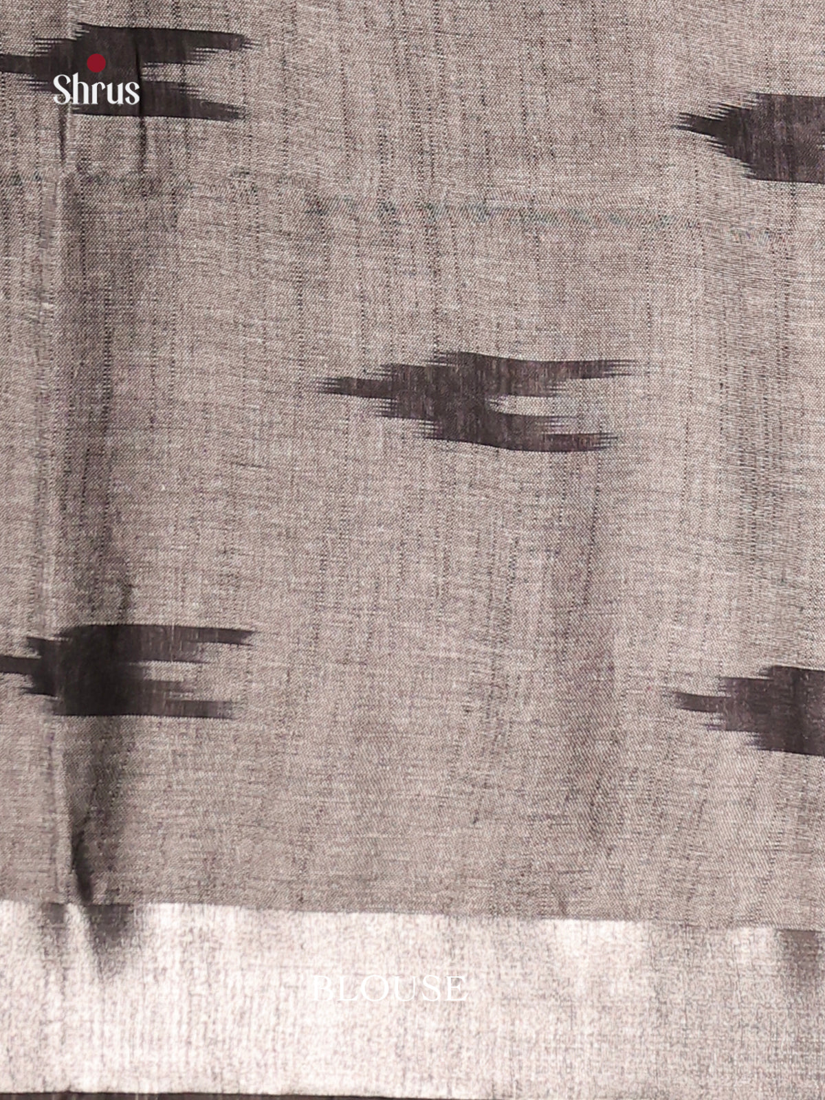 Green & Grey - Semi Ikkat Saree