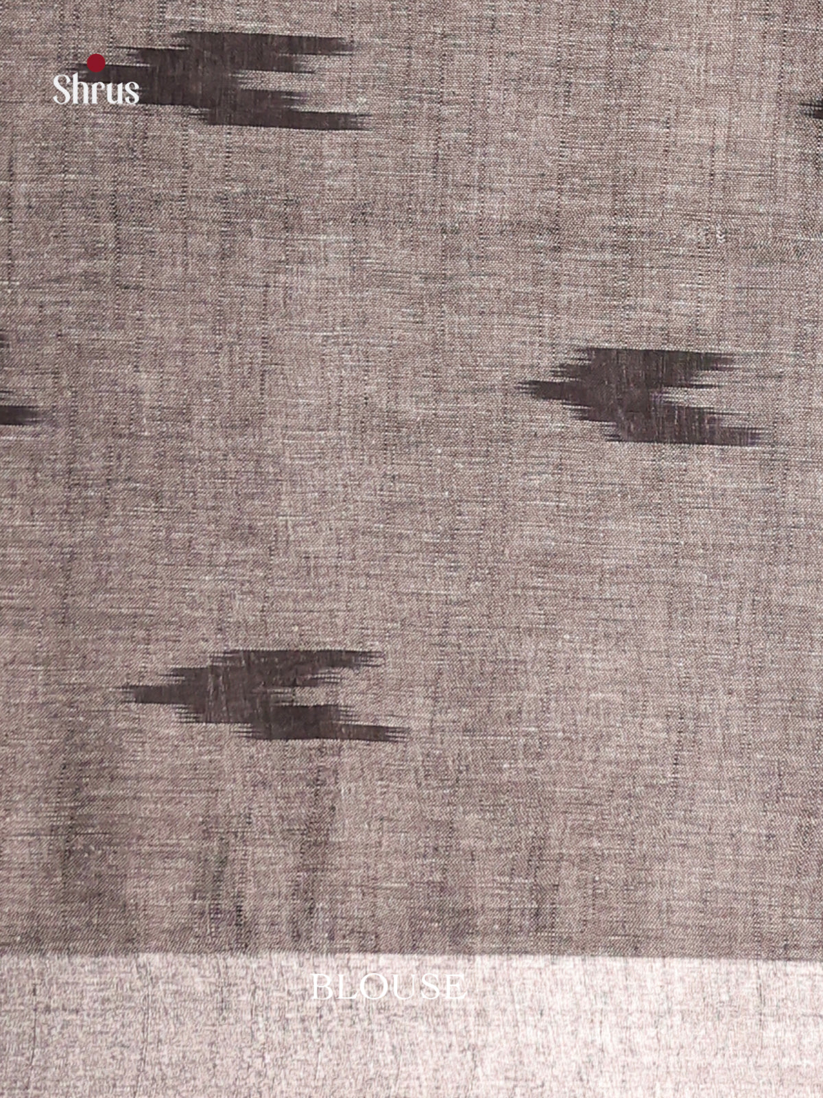 Cream & Grey- Semi Ikkat Saree