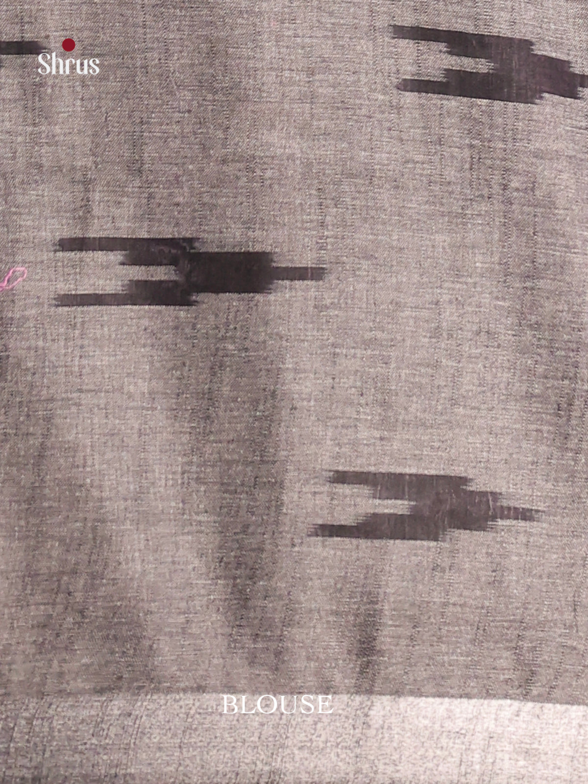 Pink & Grey - Semi Ikkat Saree