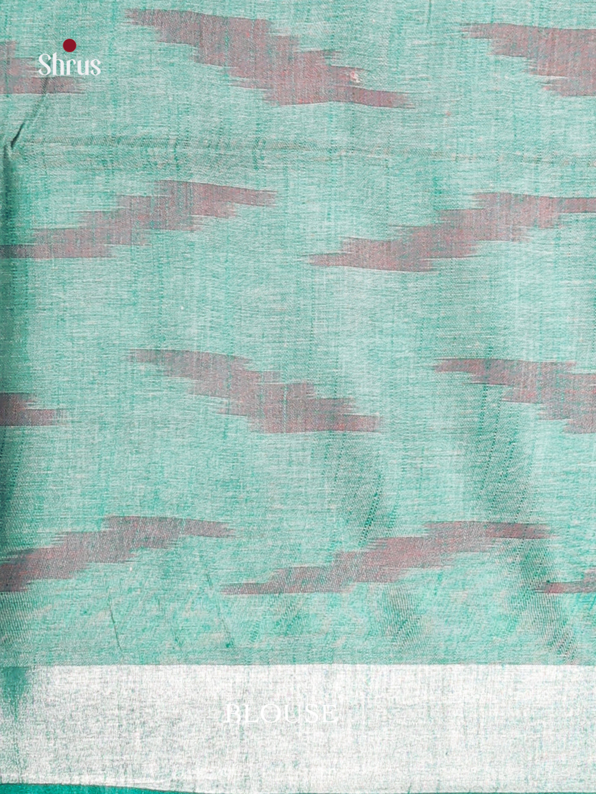 Pastel Green- Semi Ikkat Saree - Shop on Shrus.com