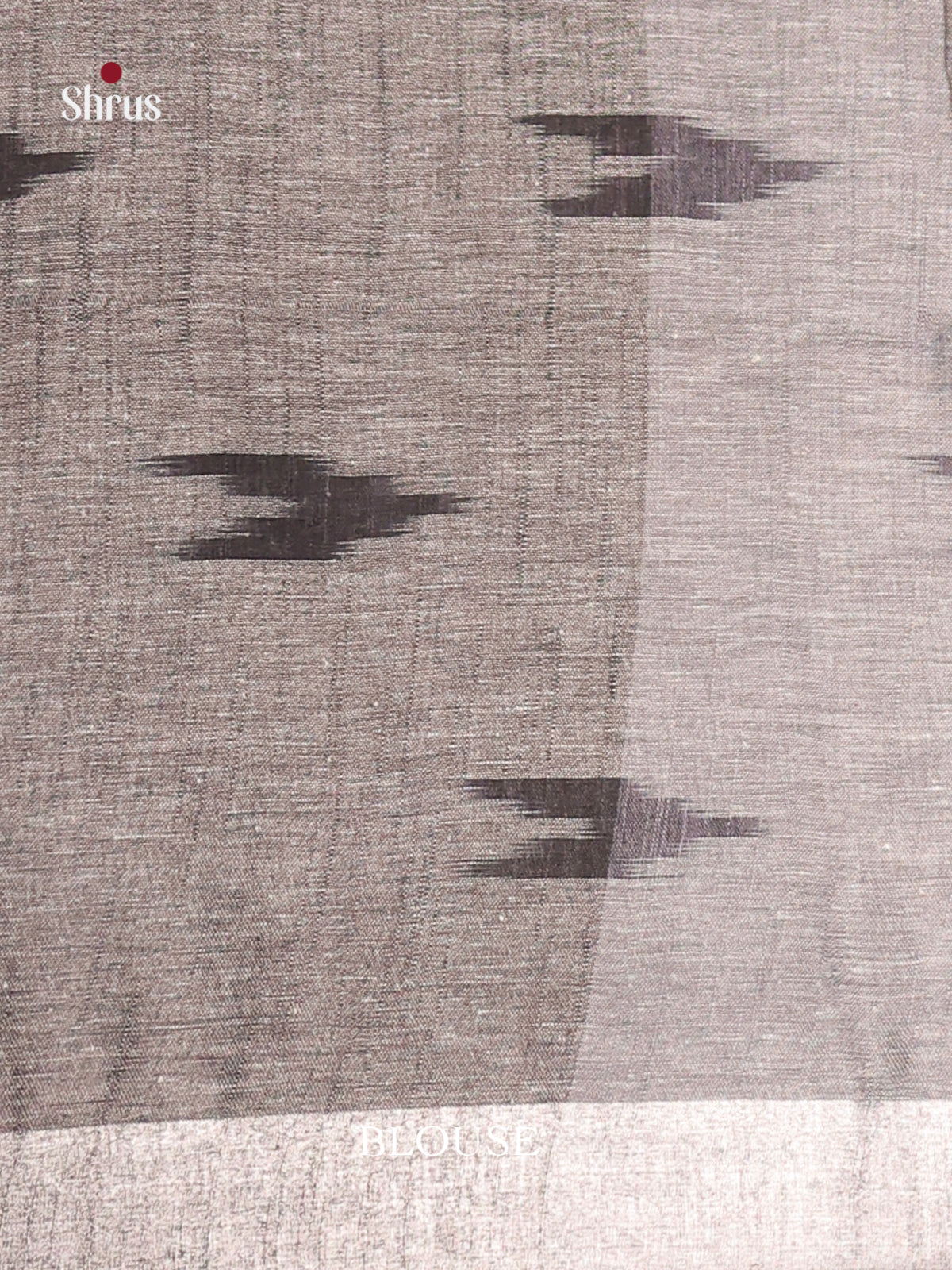 White & Grey- Semi Ikkat Saree