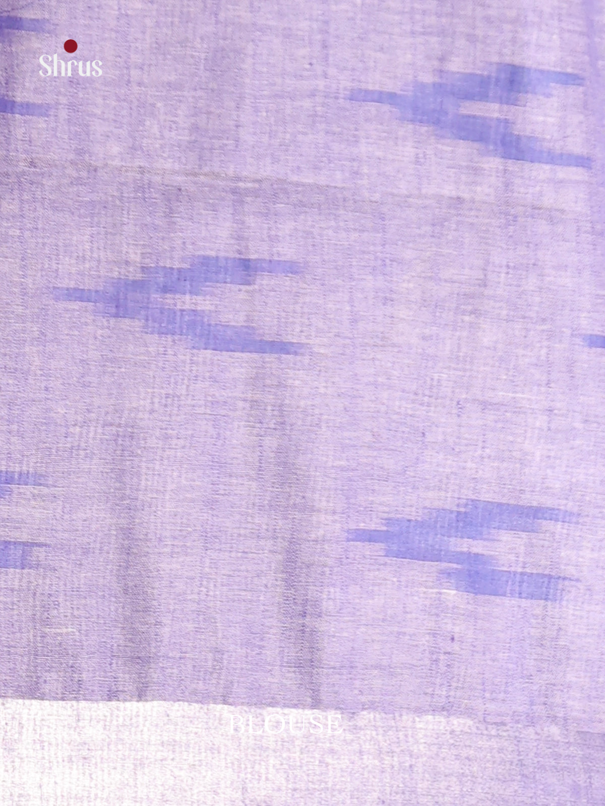 White & Purple - Semi Ikkat Saree - Shop on Shrus.com