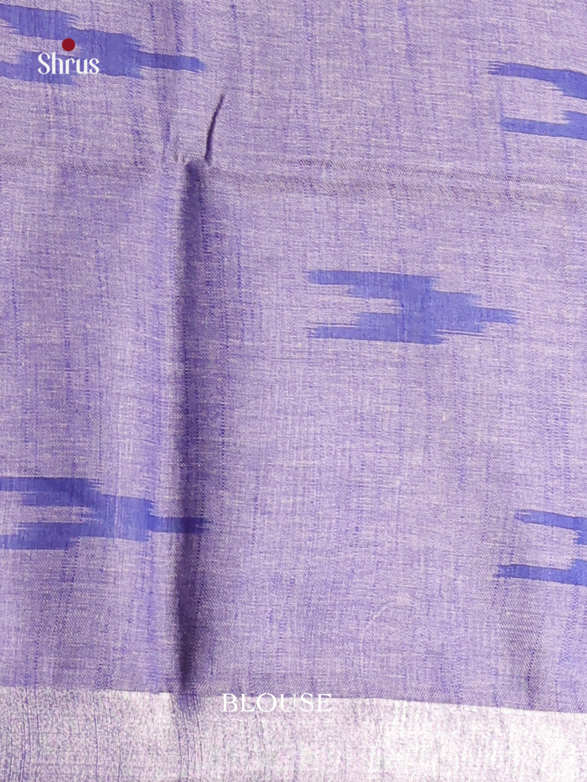Light Blue & Purple- Semi Ikkat Saree - Shop on Shrus.com