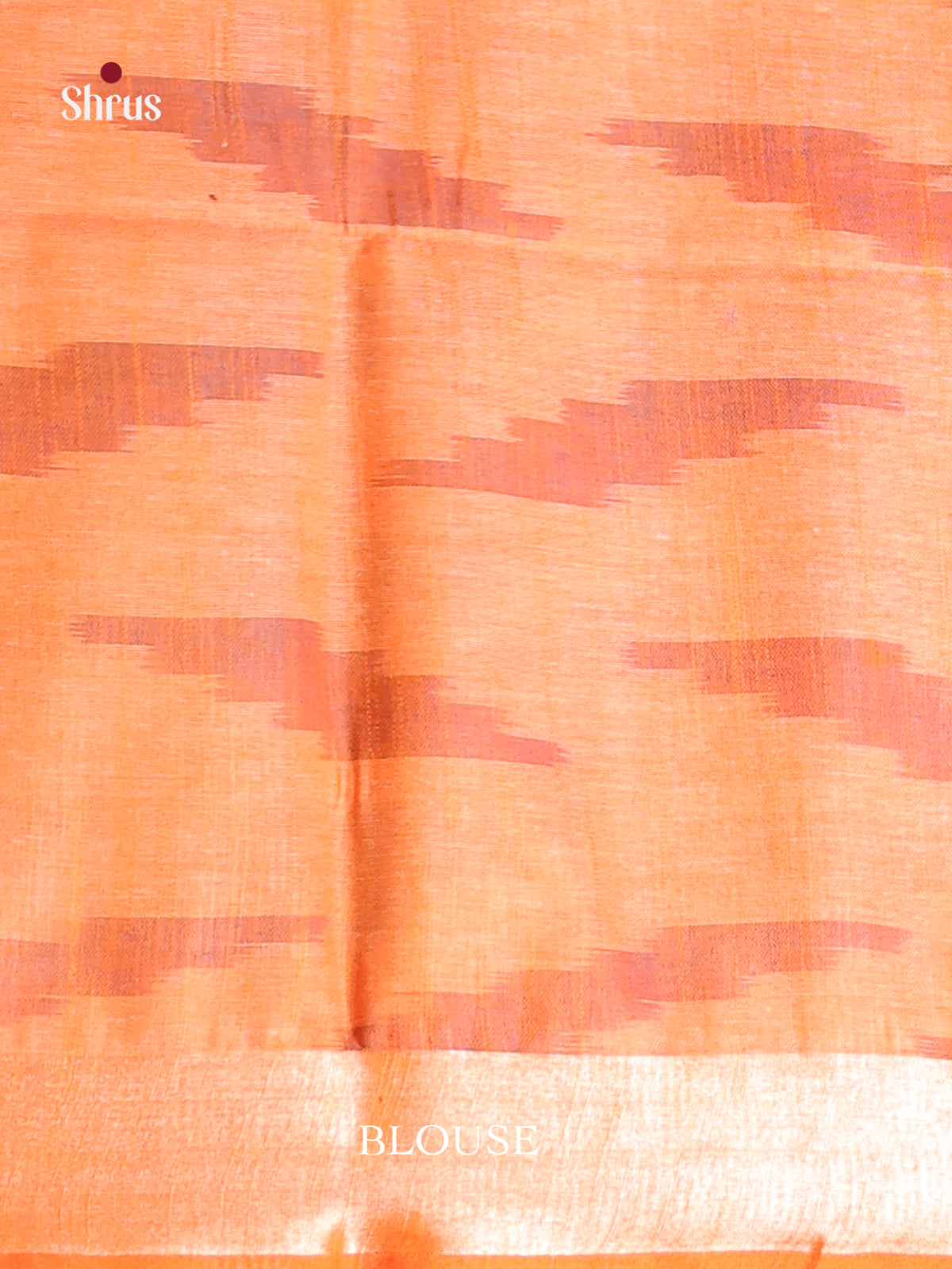 Yellow & Orange - Semi Ikkat Saree - Shop on Shrus.com