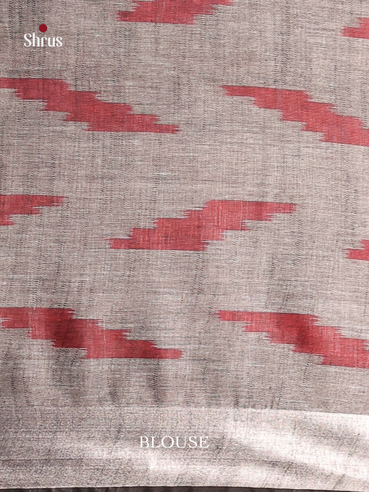 Light Green & Grey - Semi Ikkat Saree - Shop on Shrus.com