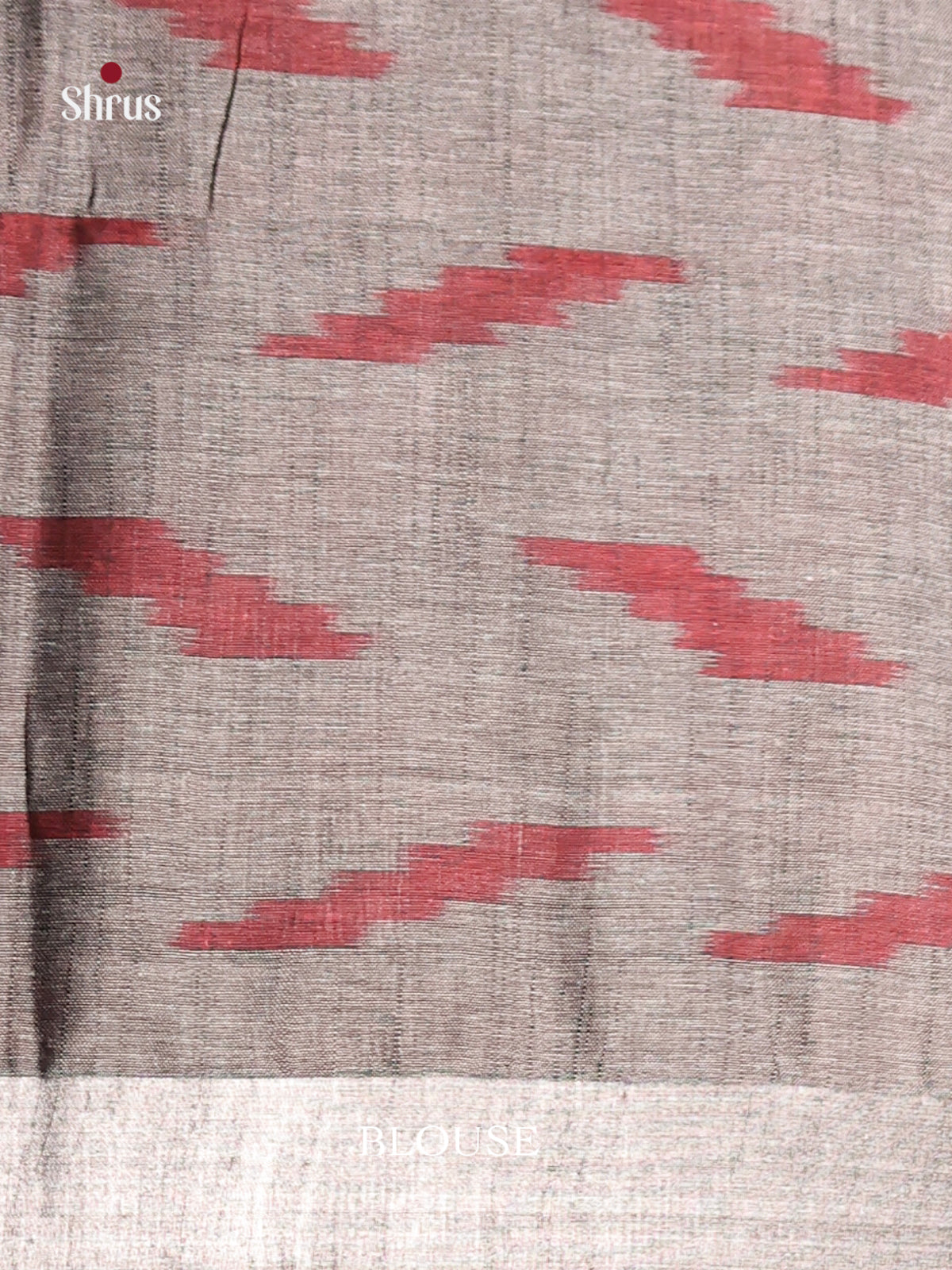 Pastel Blue & Grey- Semi Ikkat Saree