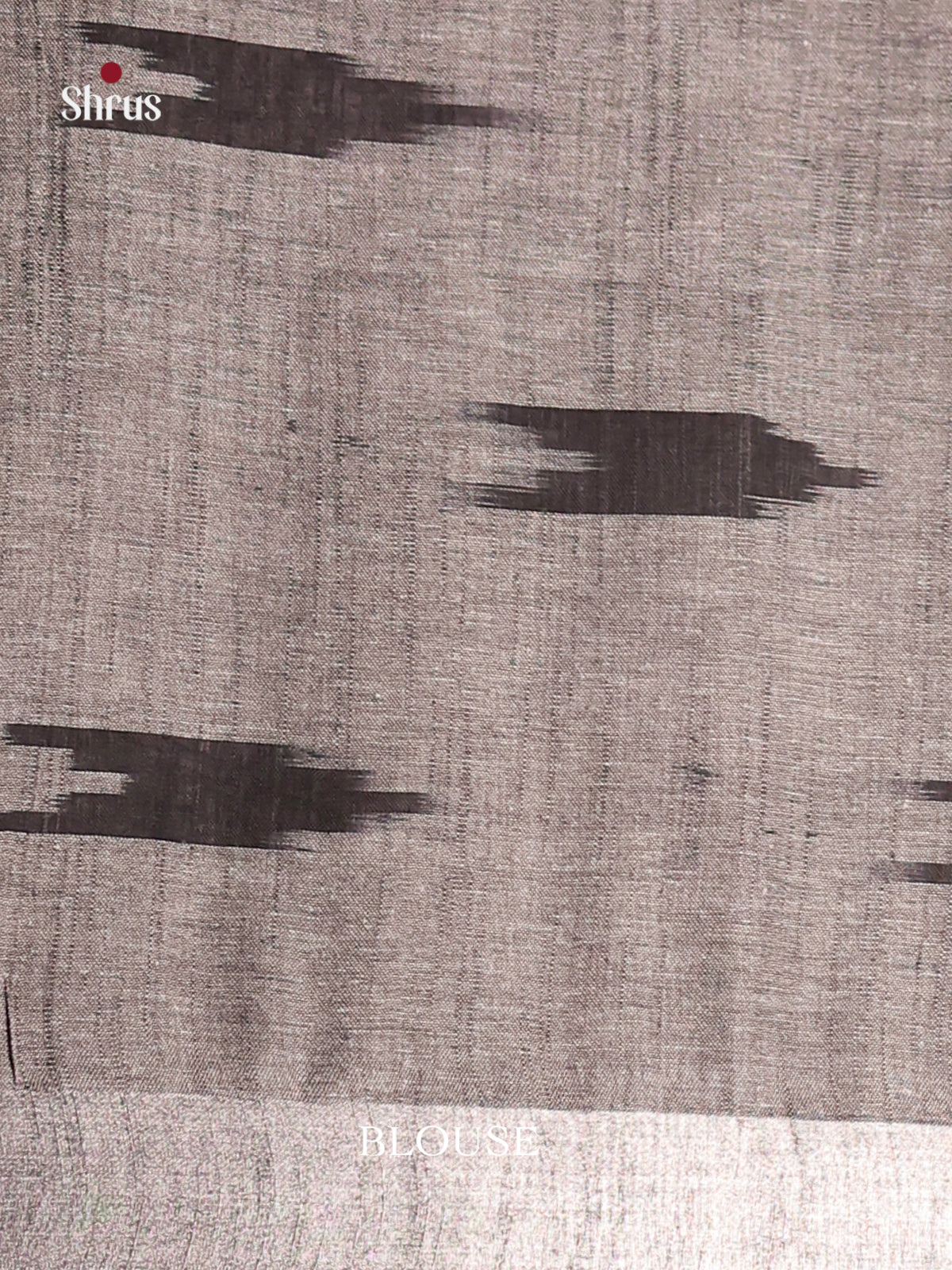 Pink & Grey - Semi Ikkat Saree - Shop on Shrus.com